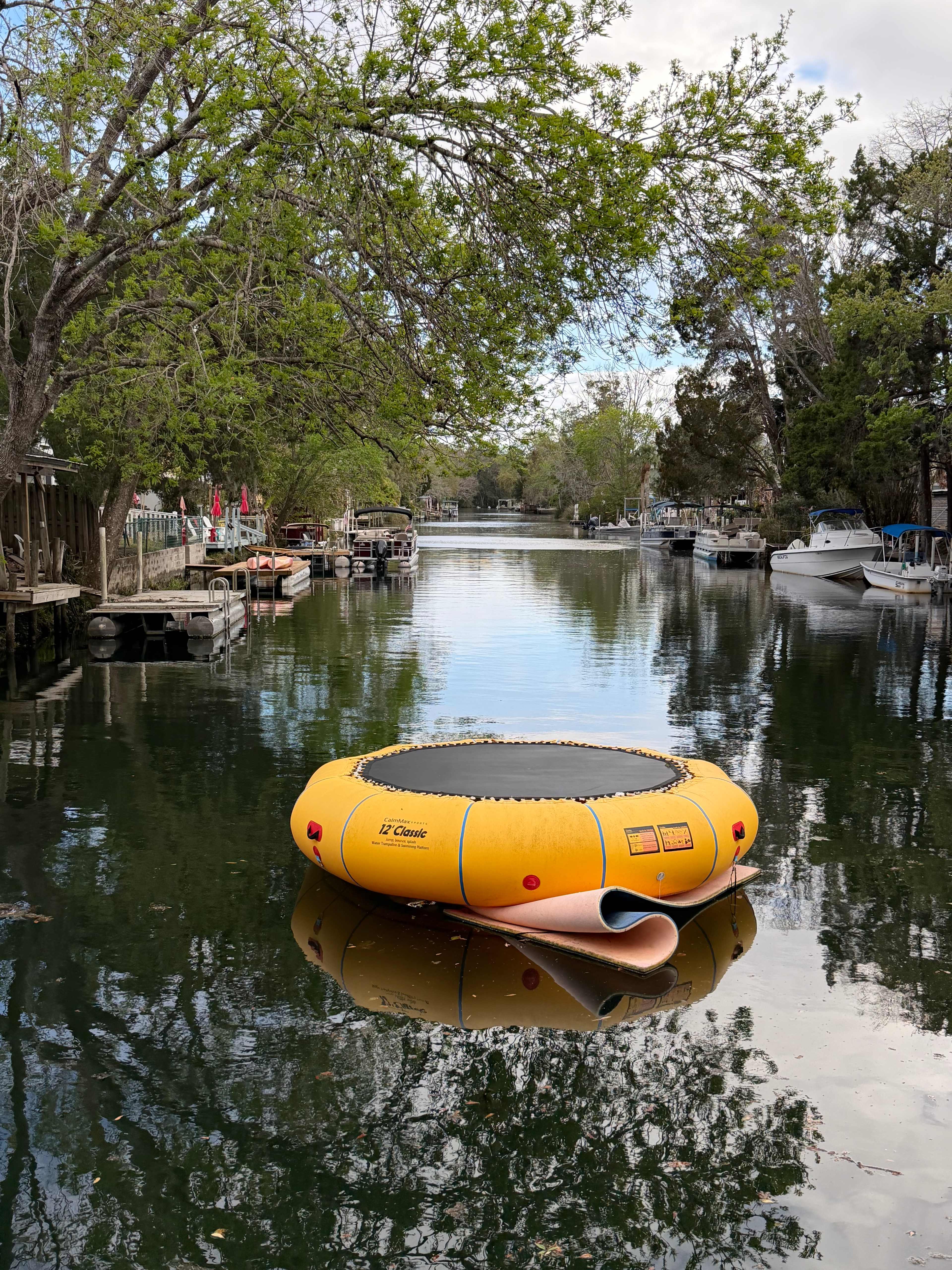 Patio looking down channel 