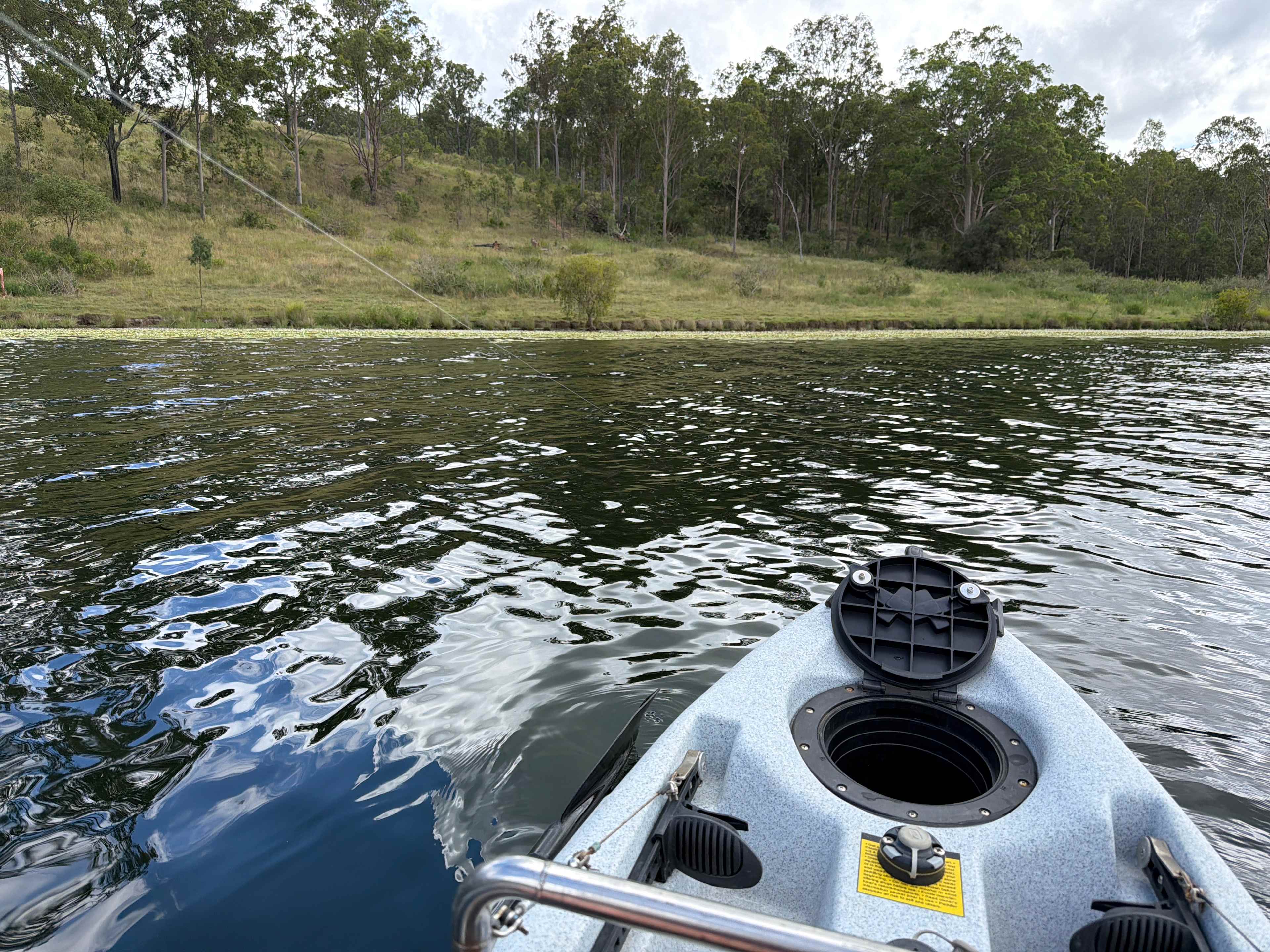 Great conditions on the lake for kayaking and fishing