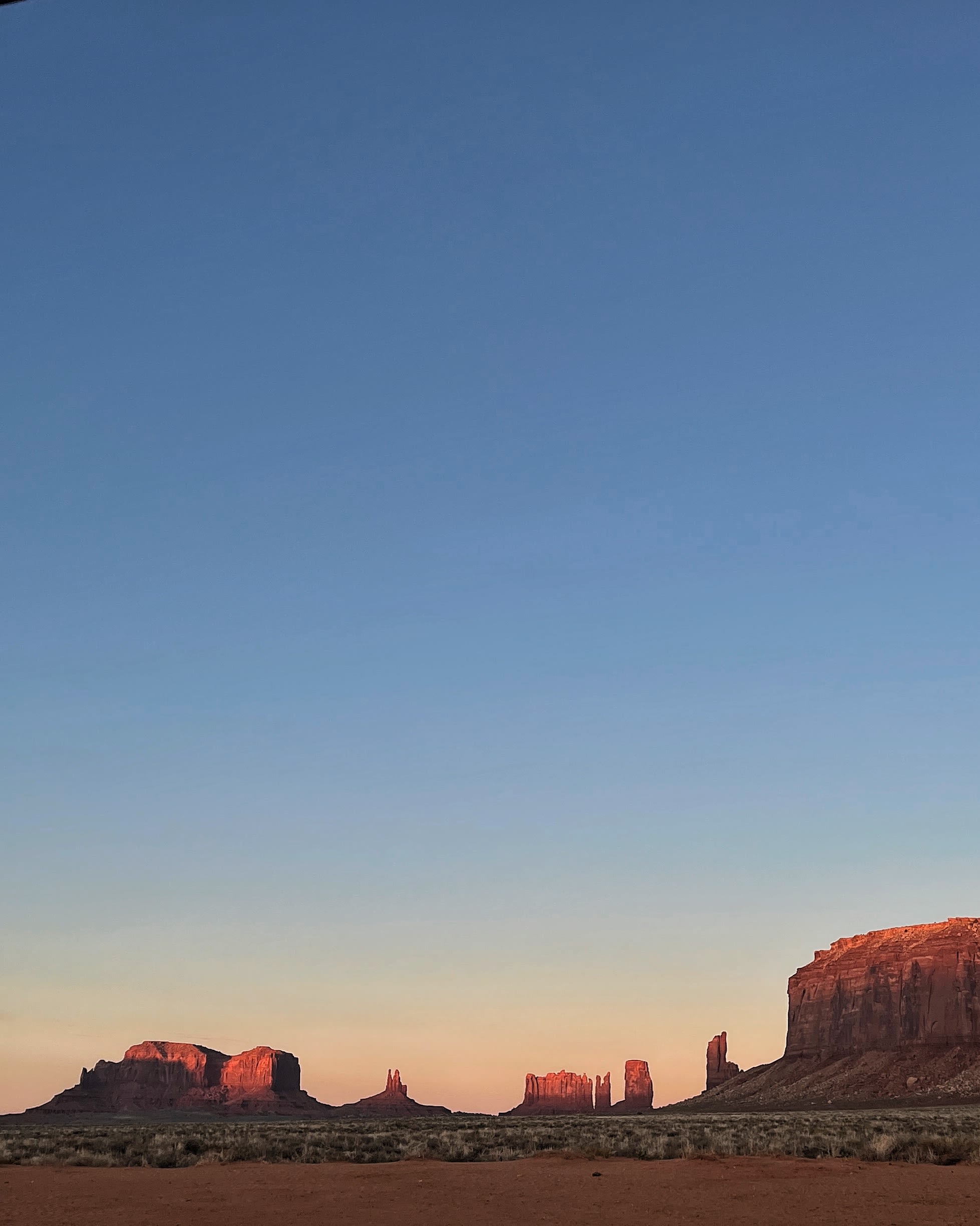 Sunset view from campsite 3