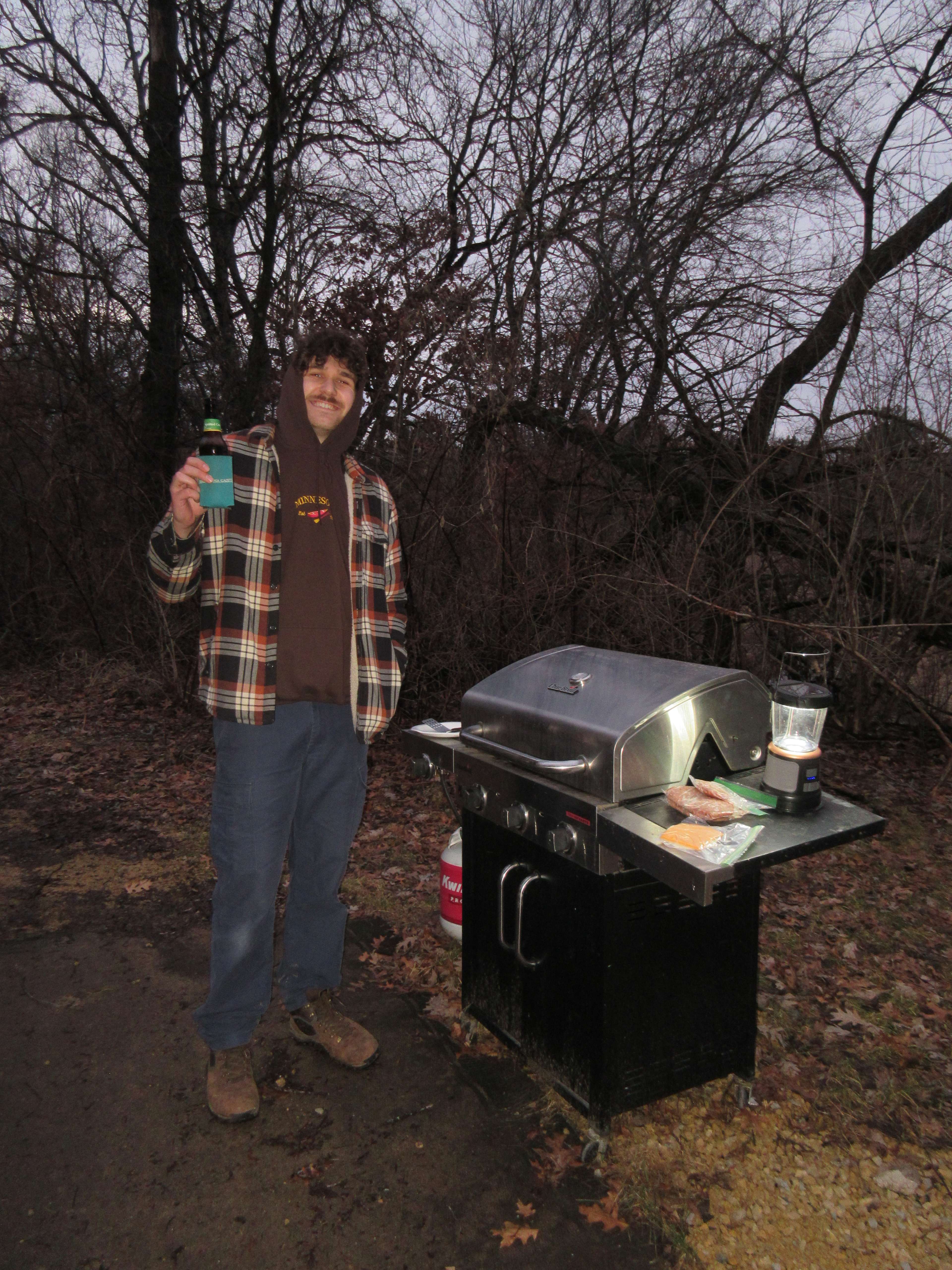 Grilling out on the site
