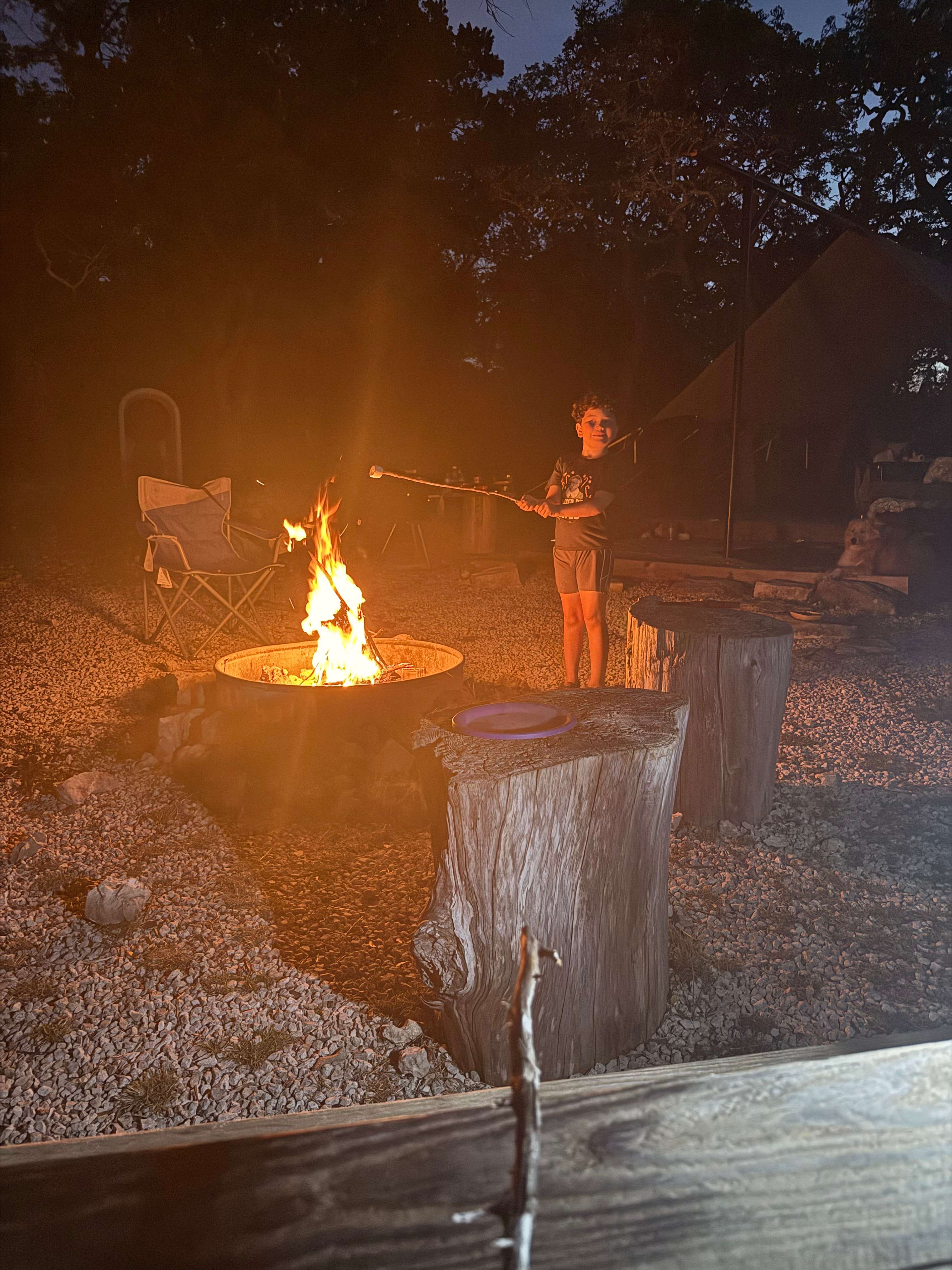 Ridge site fire ring 