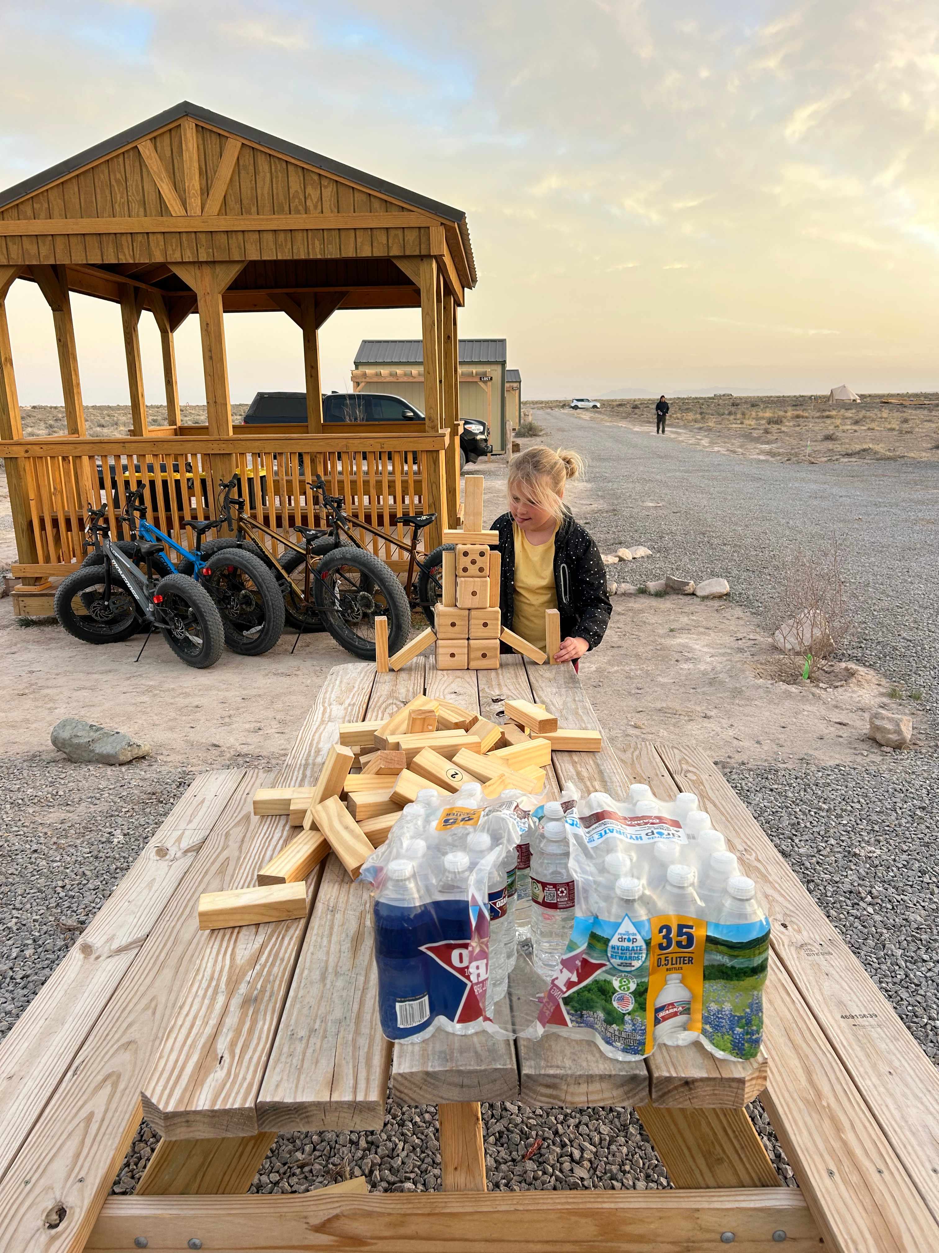 Tables with outdoor games