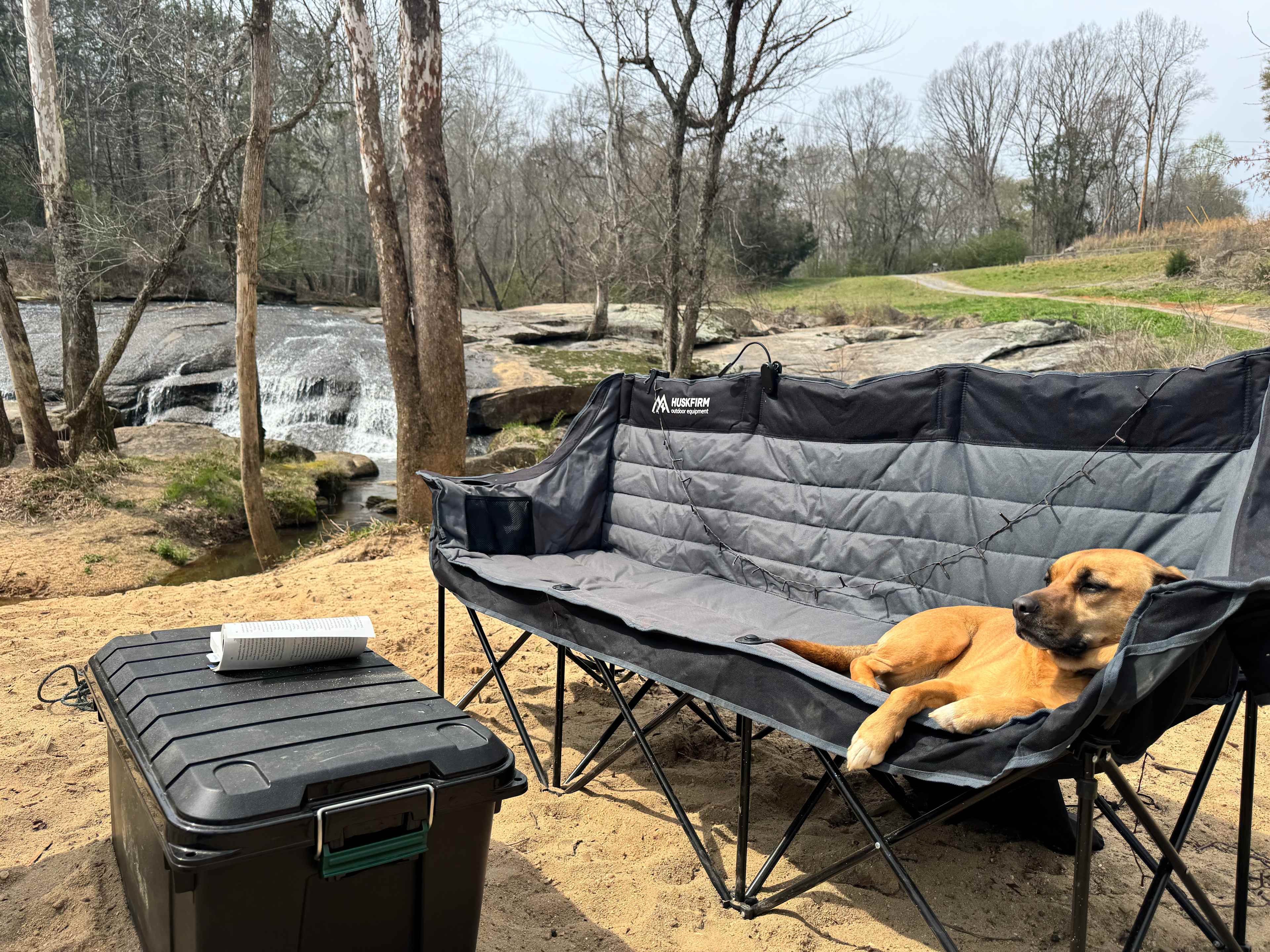 Waterfall camping close to CLT