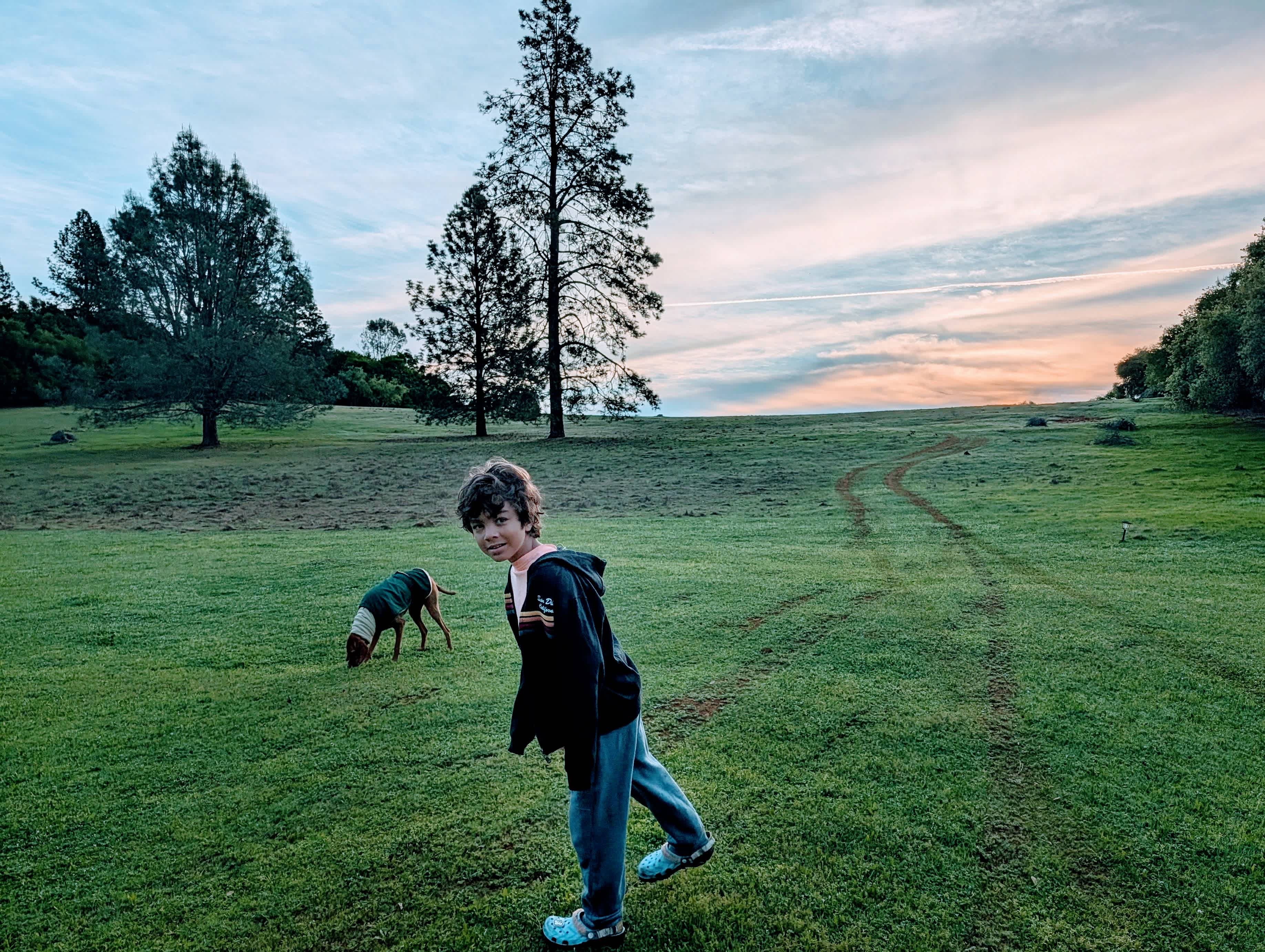 View from camping area