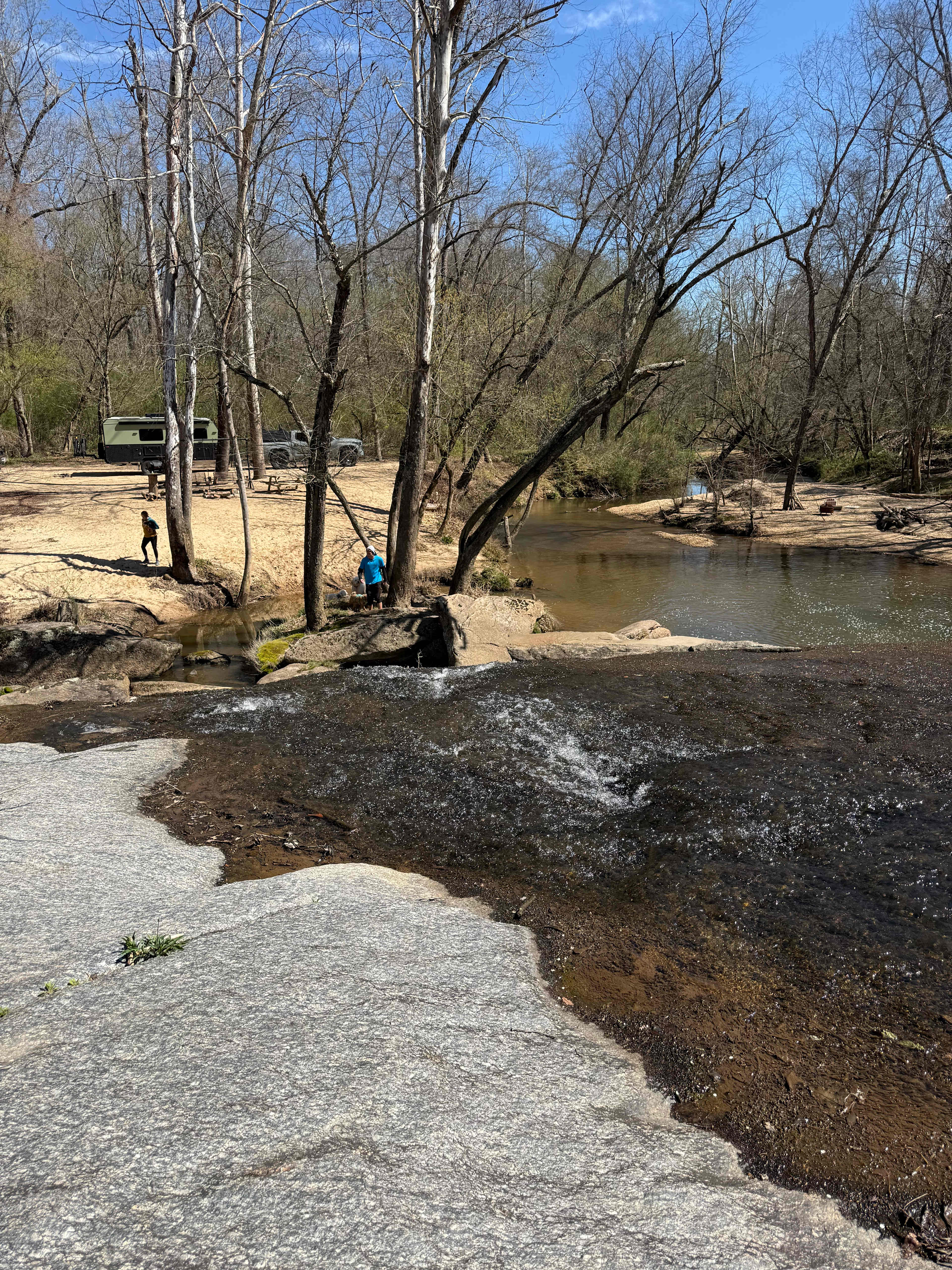 Waterfall camping close to CLT