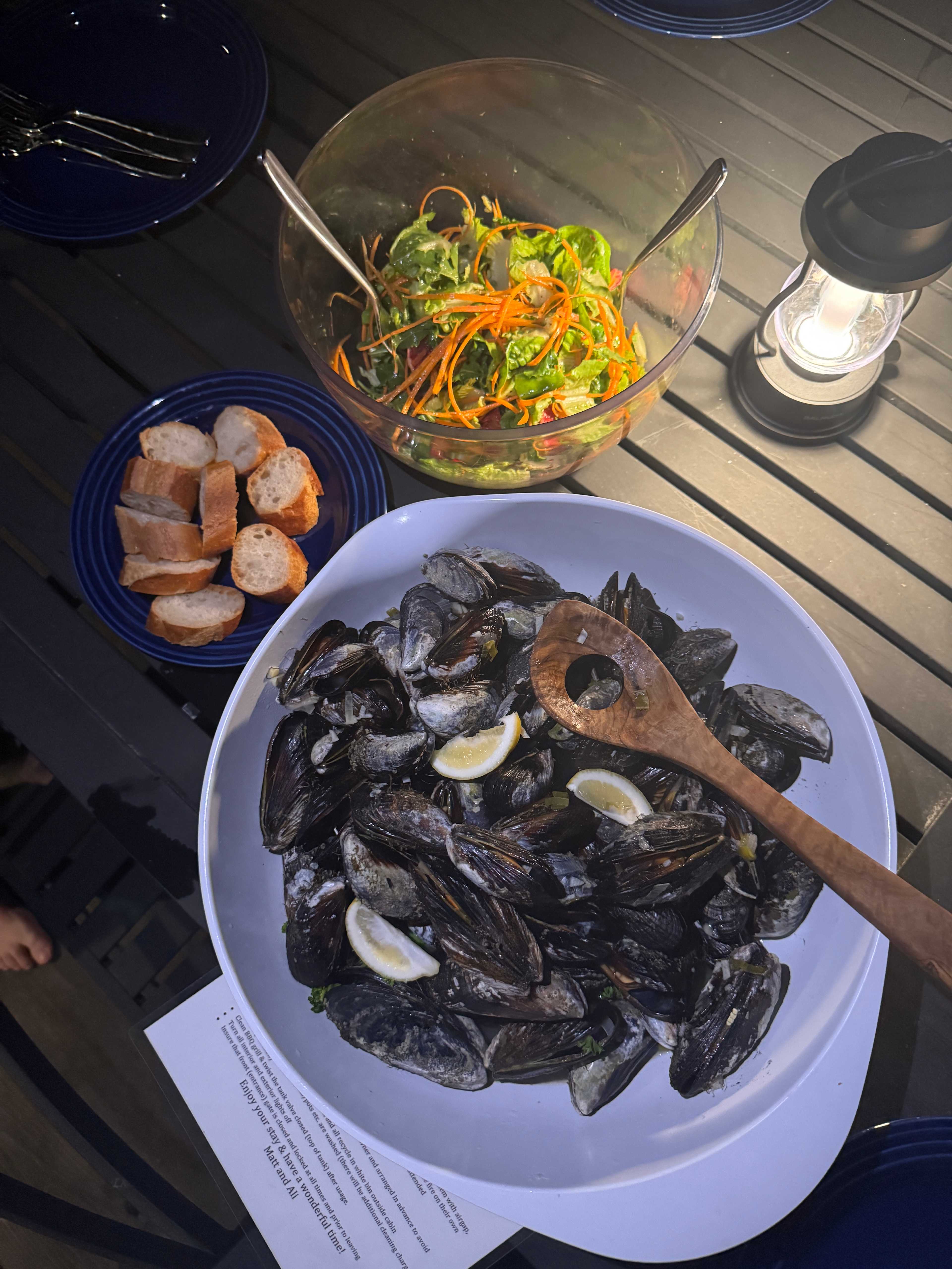 Fresh muscles which we gathered with proper license. 