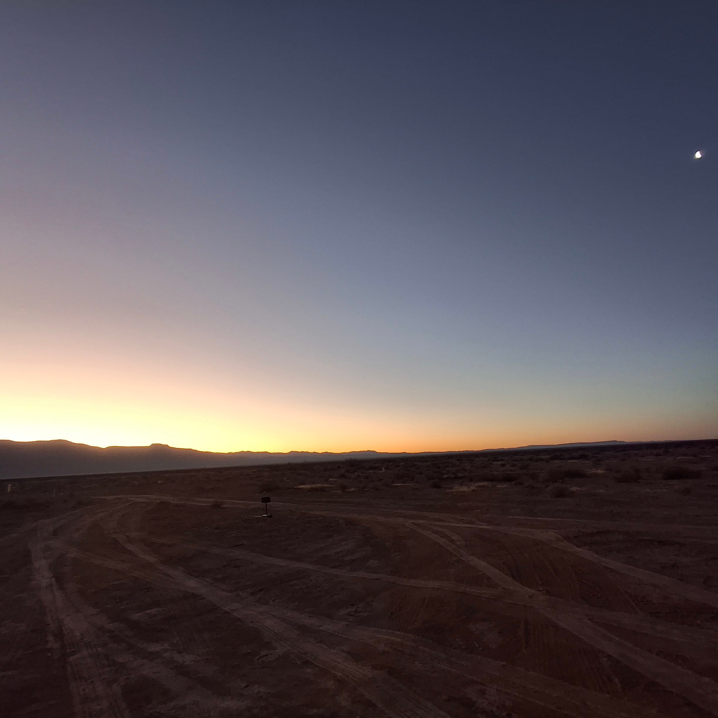 Sunrise over the mountains 