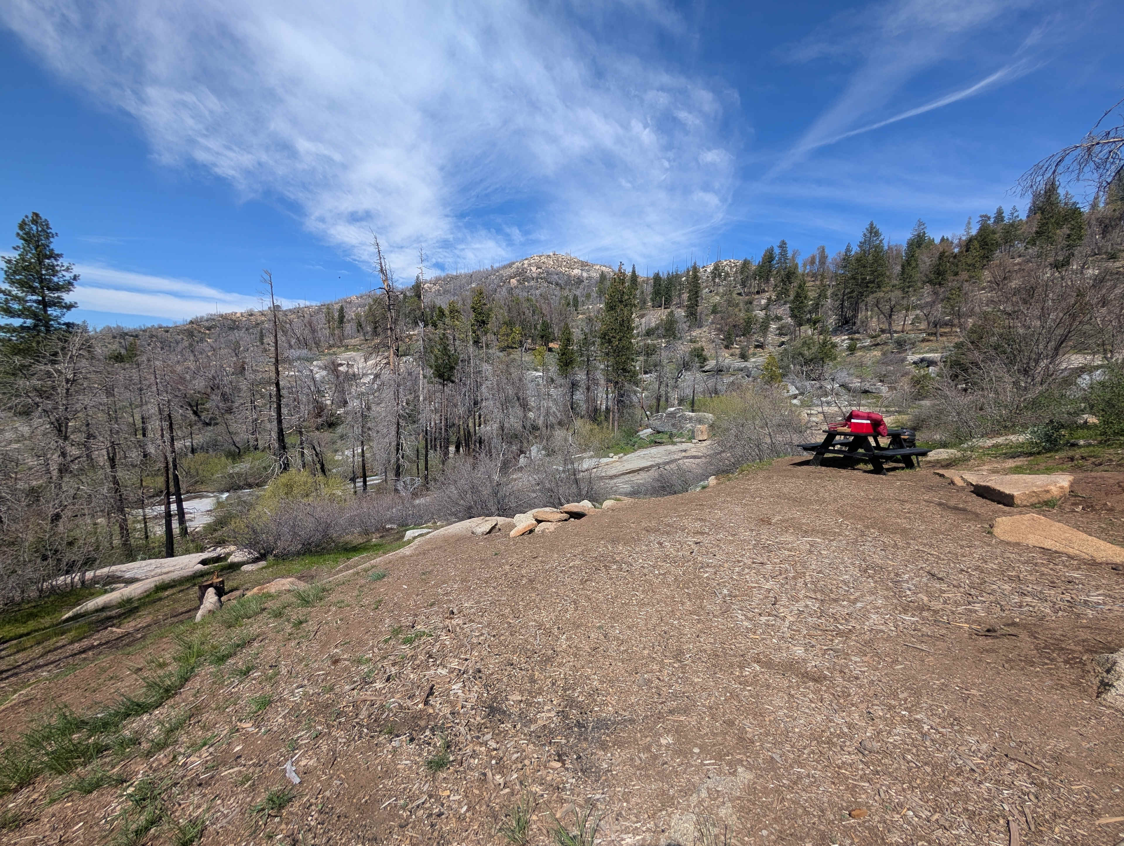 Flat campsite