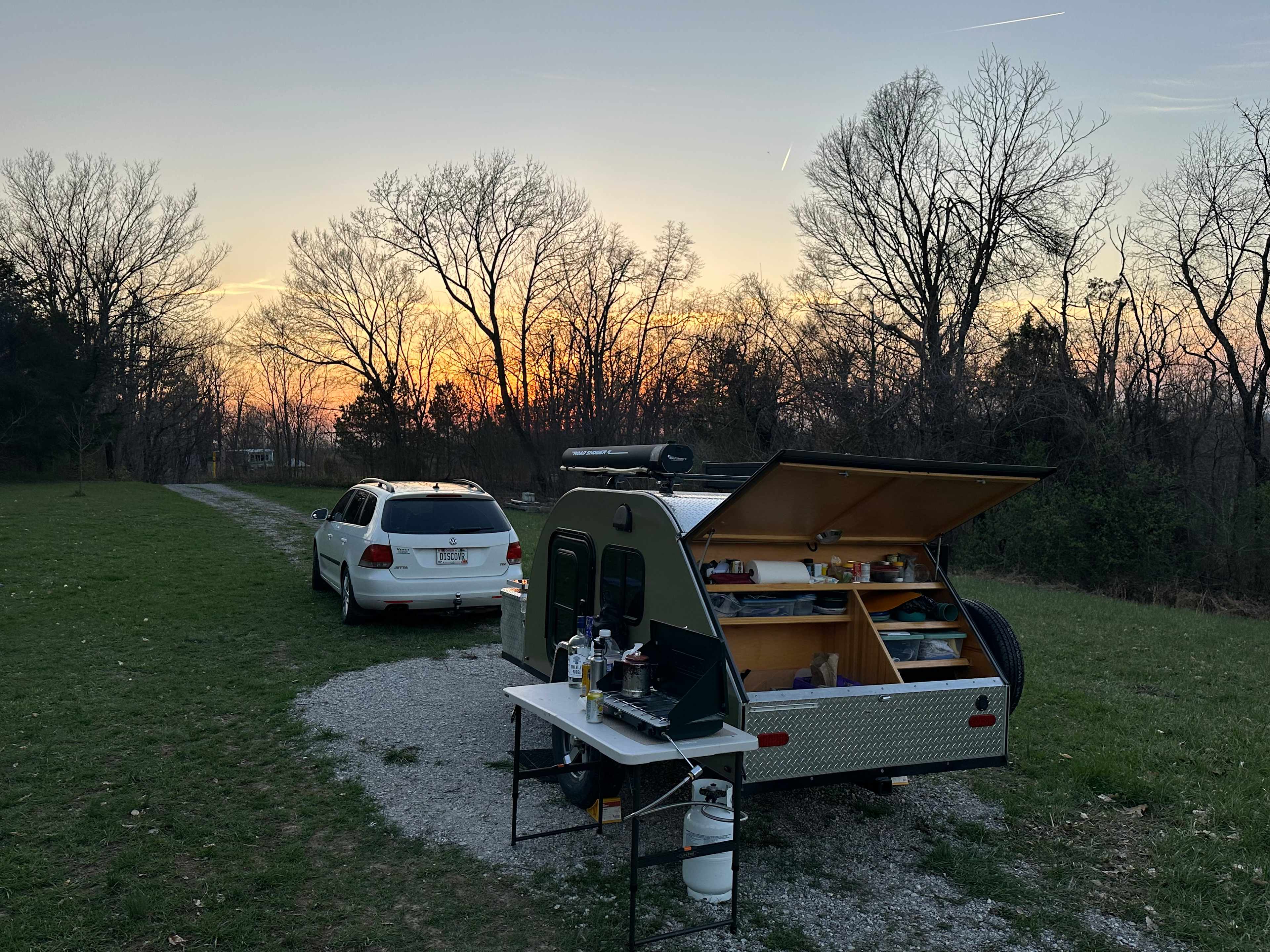 Only campers around so we got our pick of the place 