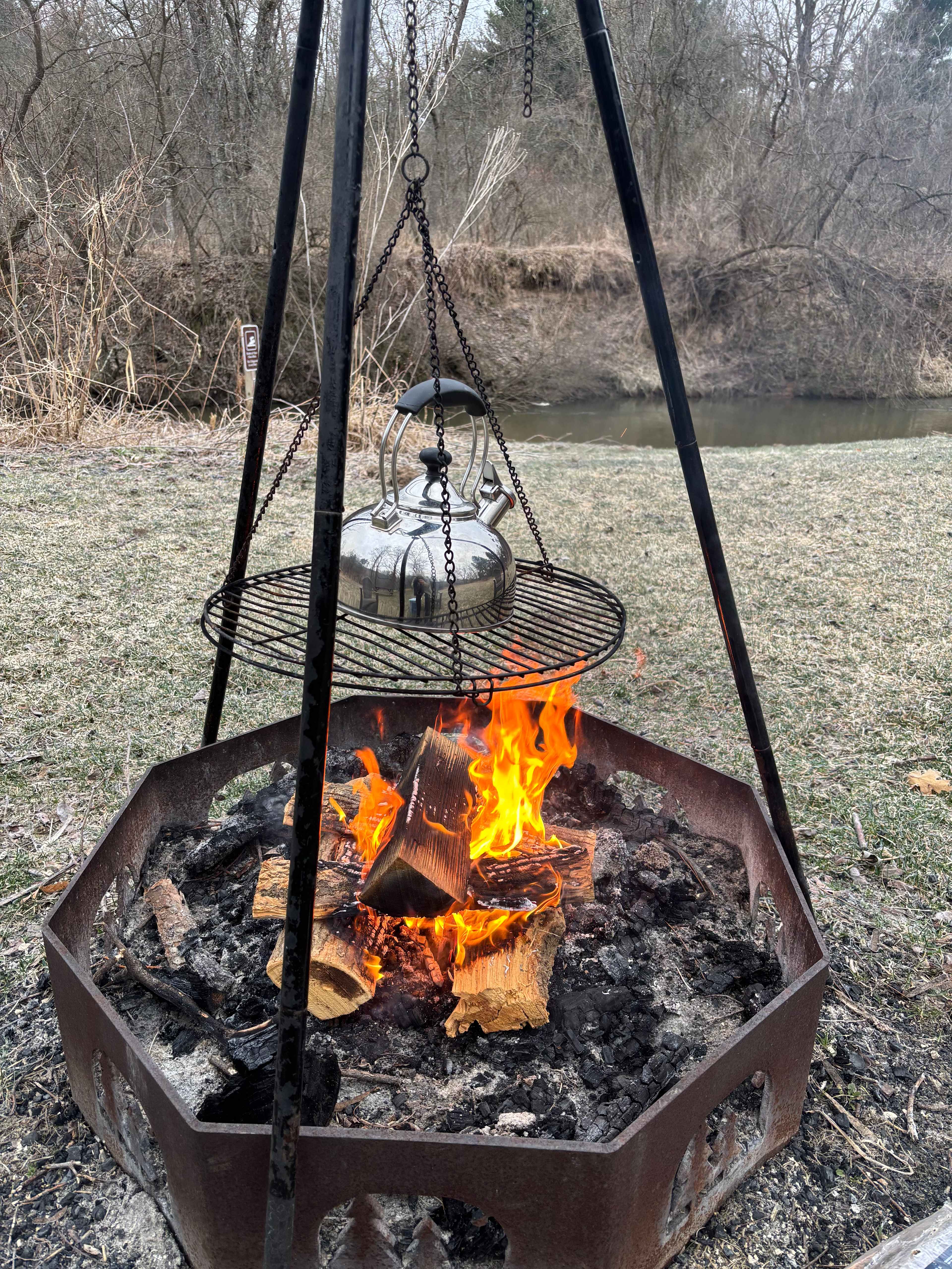 Morning tea by the creek