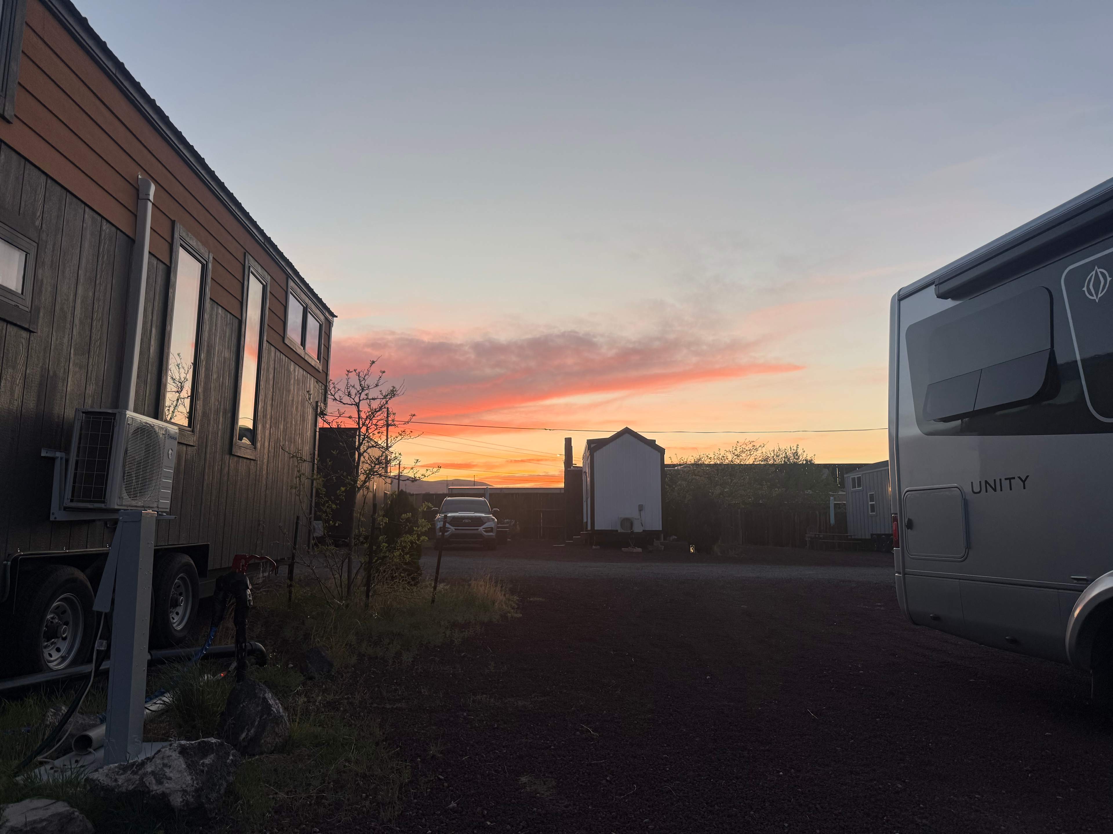 Beautiful sunset colors