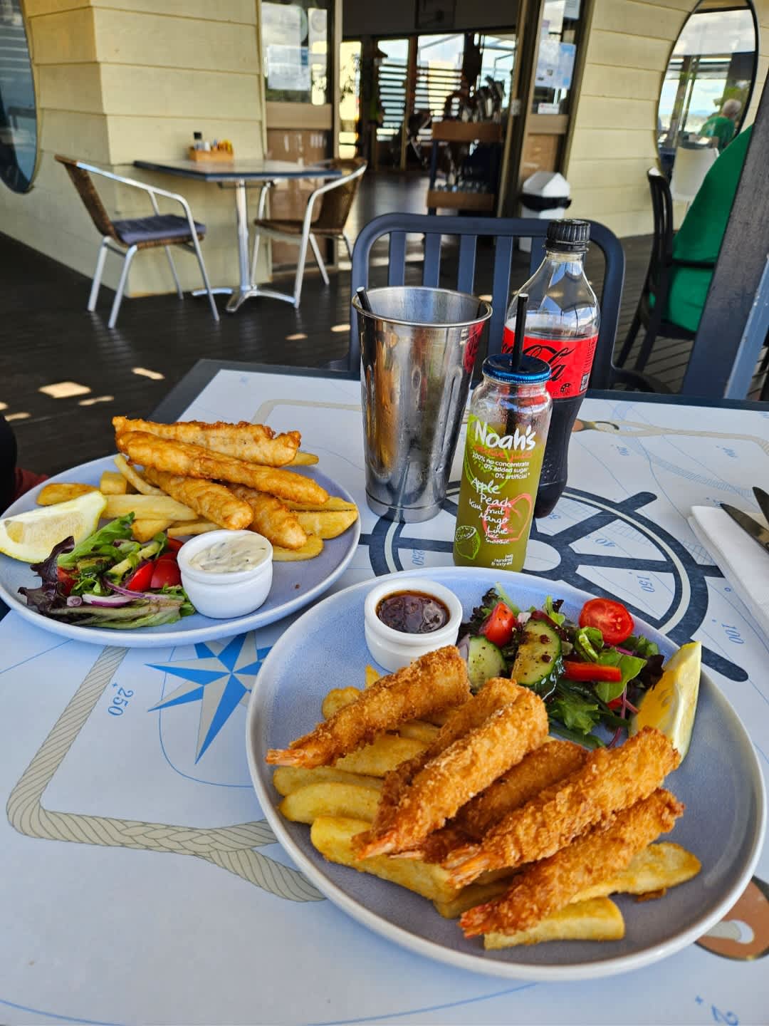260321 - Lunch in Forster Marina Cafe, just terrific, yummy