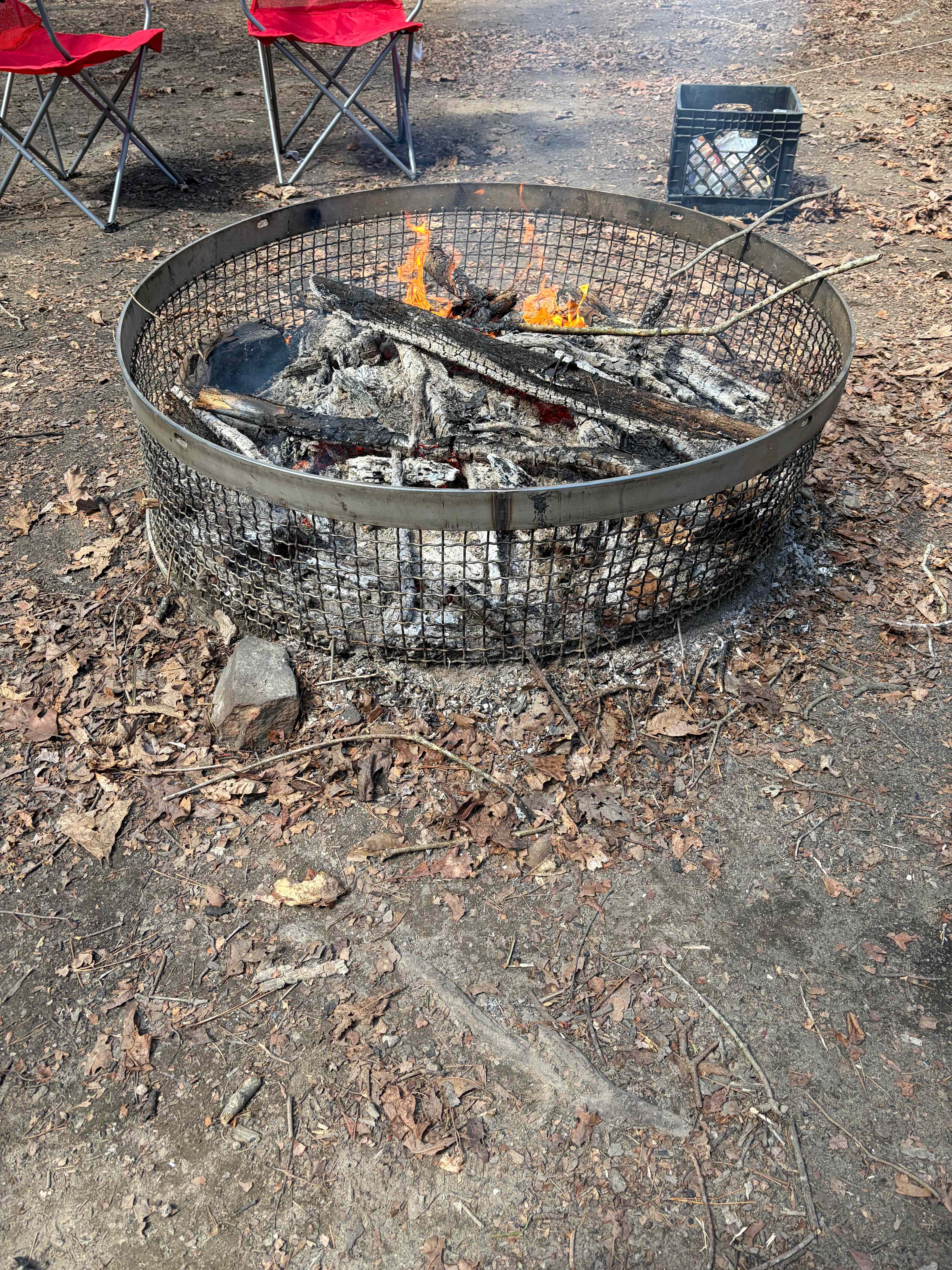 Extra large campfire ring. 