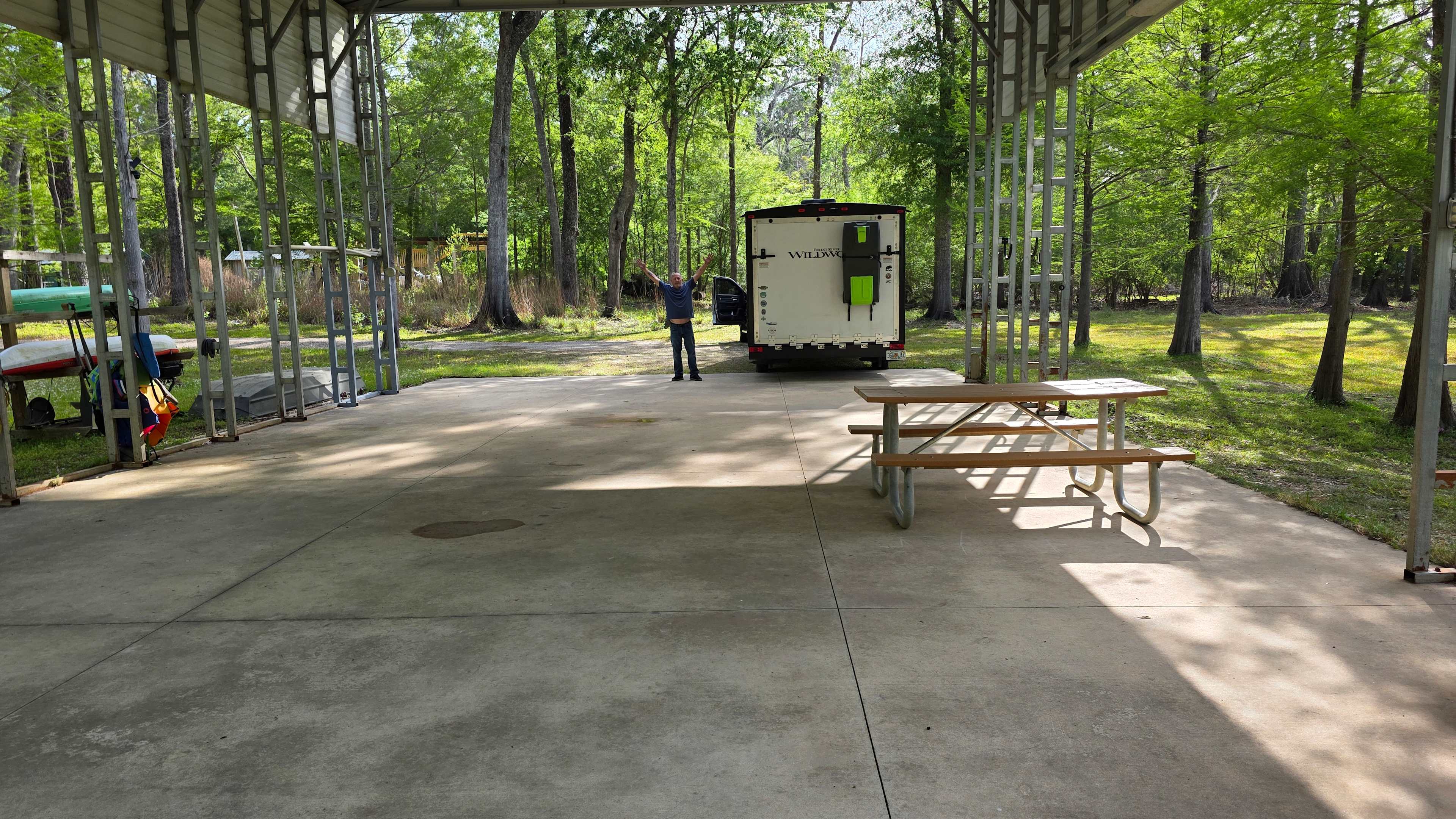 The sheer size of the covered campsite