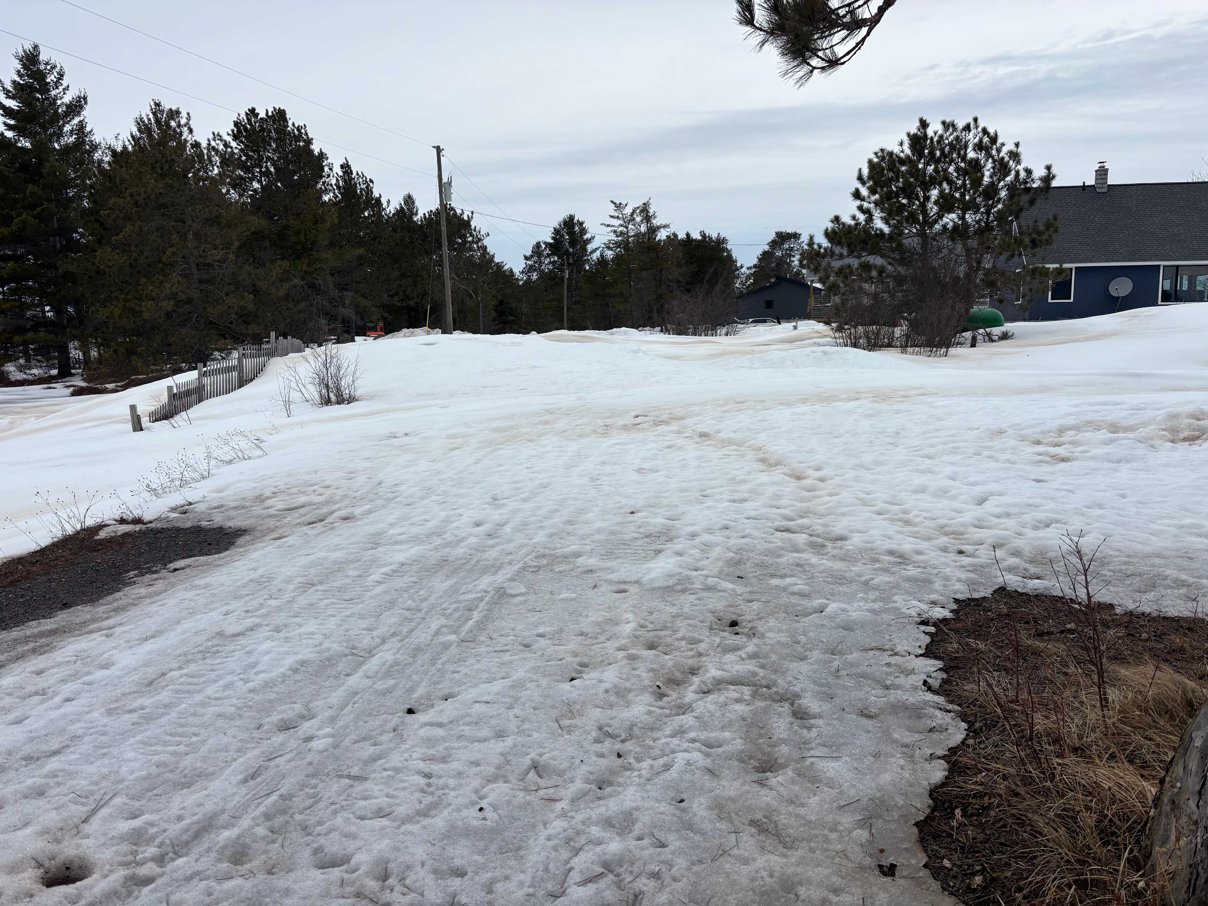 This is where the plow stops just before the site! 