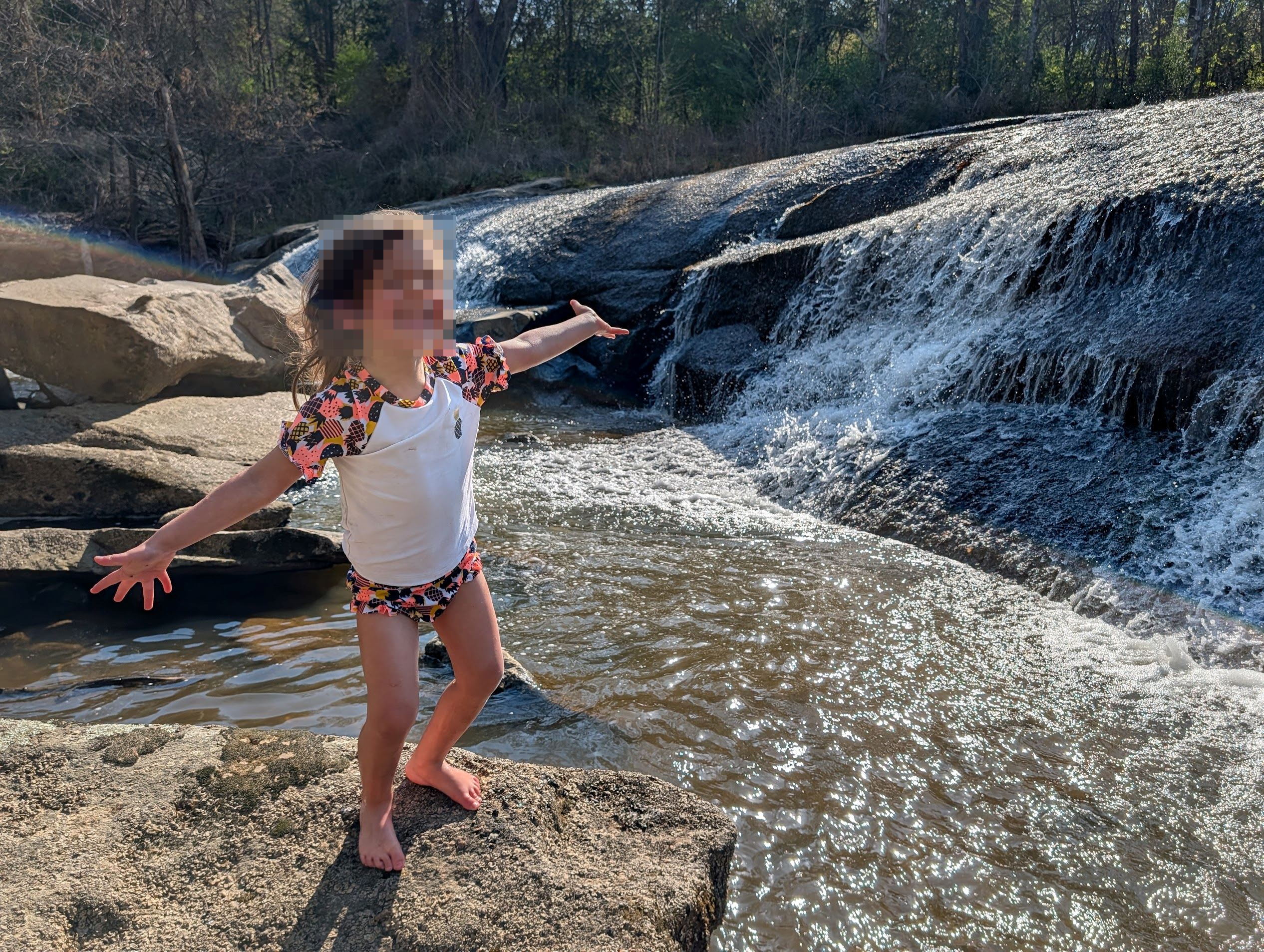 Waterfall camping close to CLT