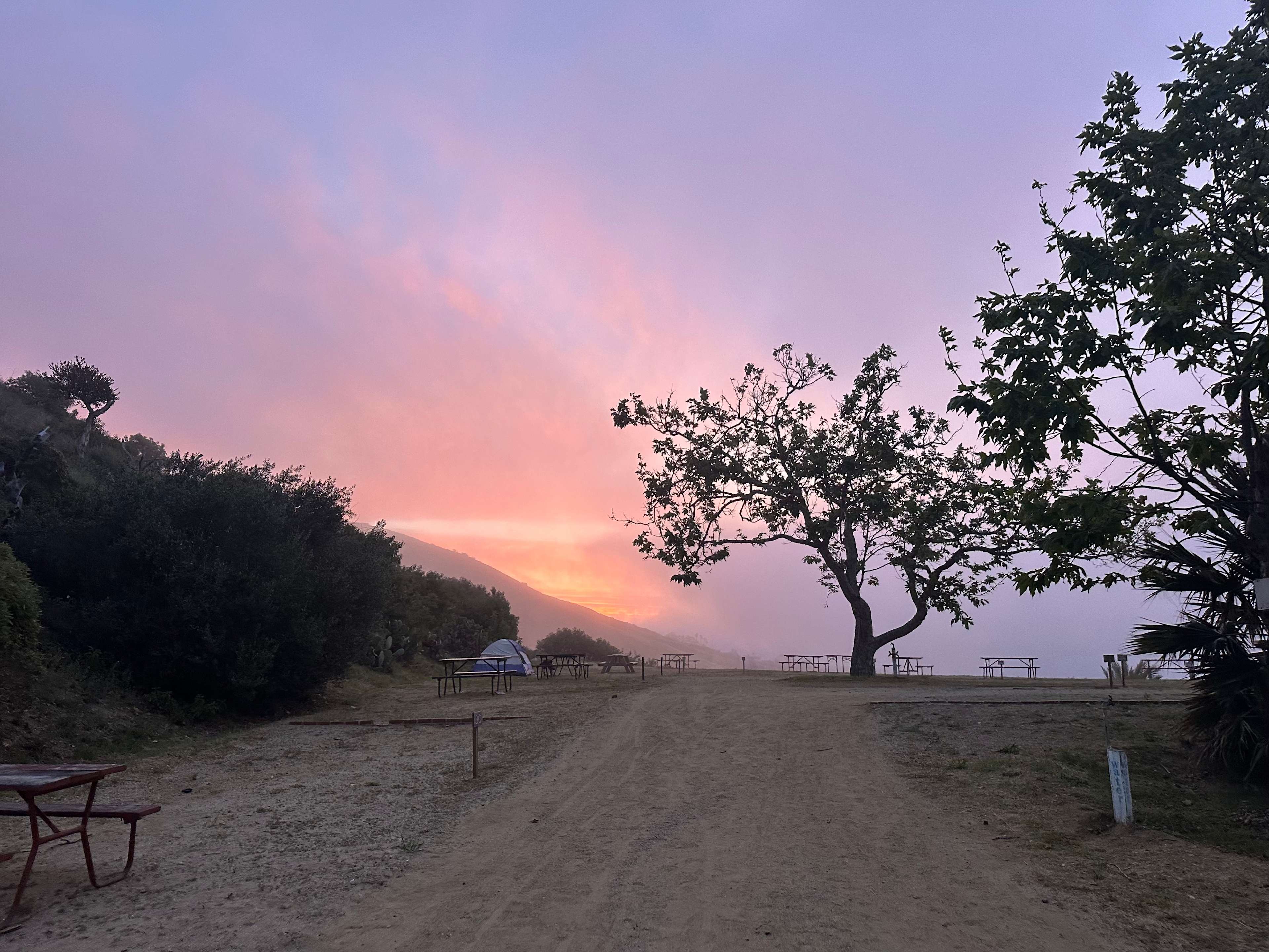 Sunrise, before the view got eaten up by the marine layer