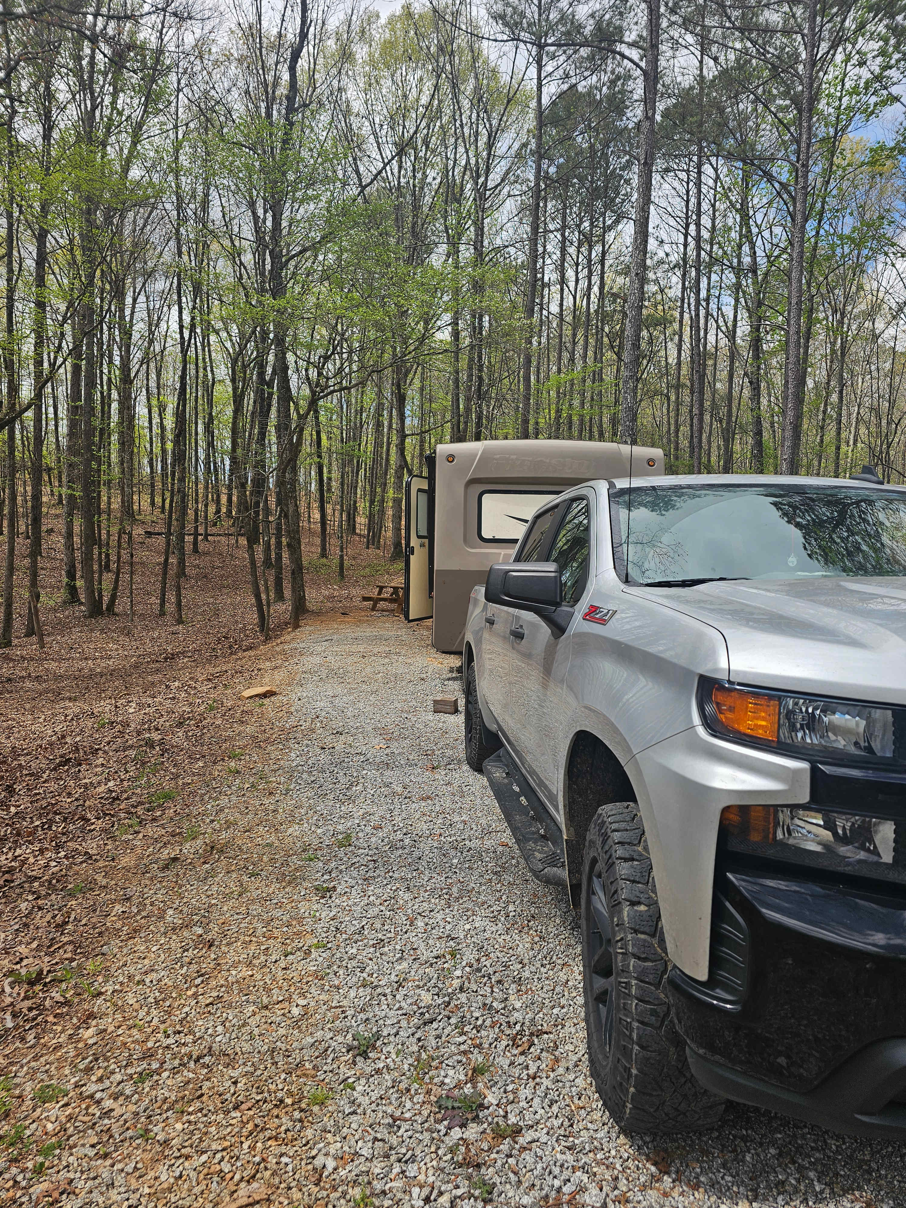 It was easy to park our camper.