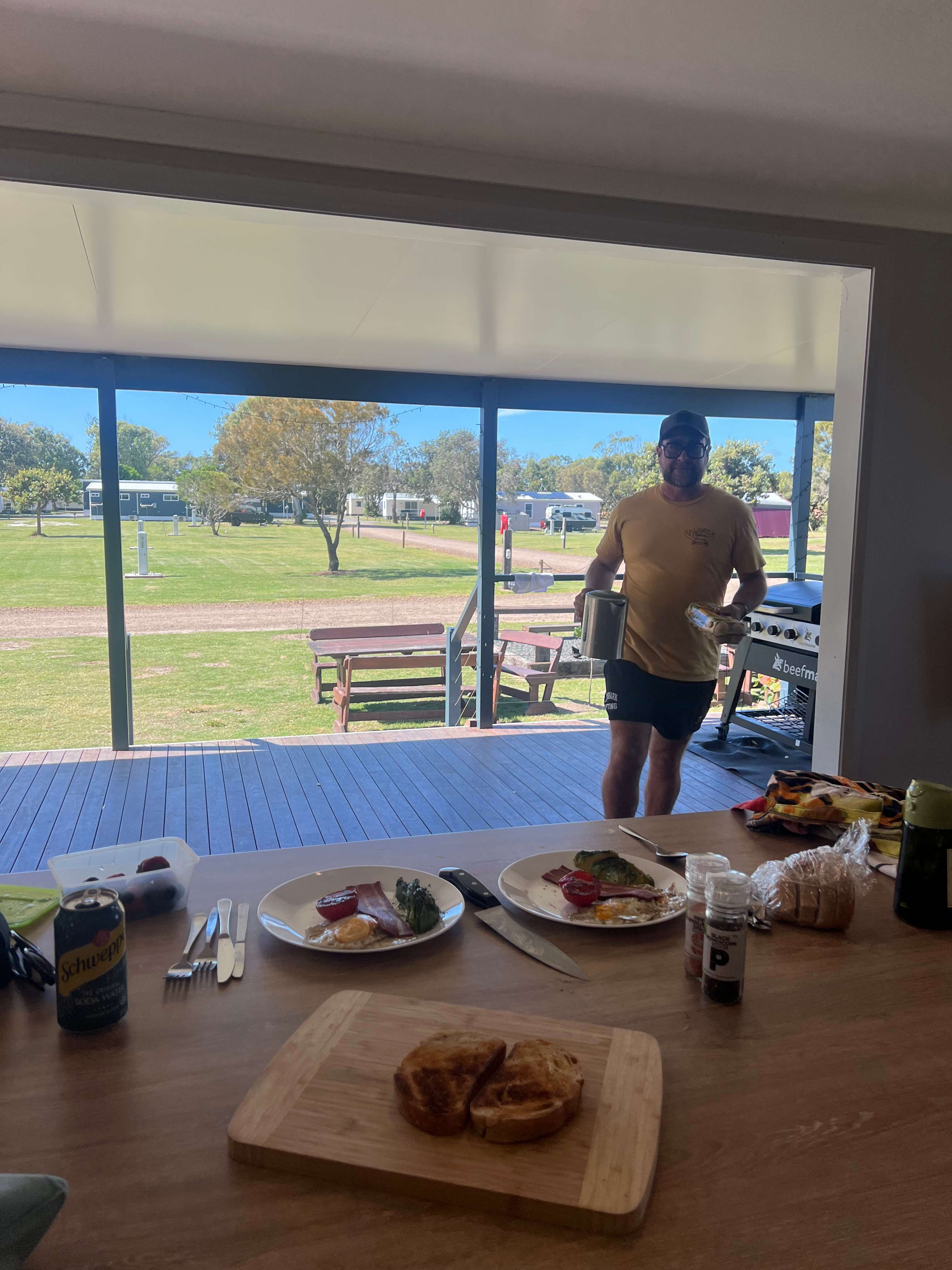 The communal kitchen was fantastic