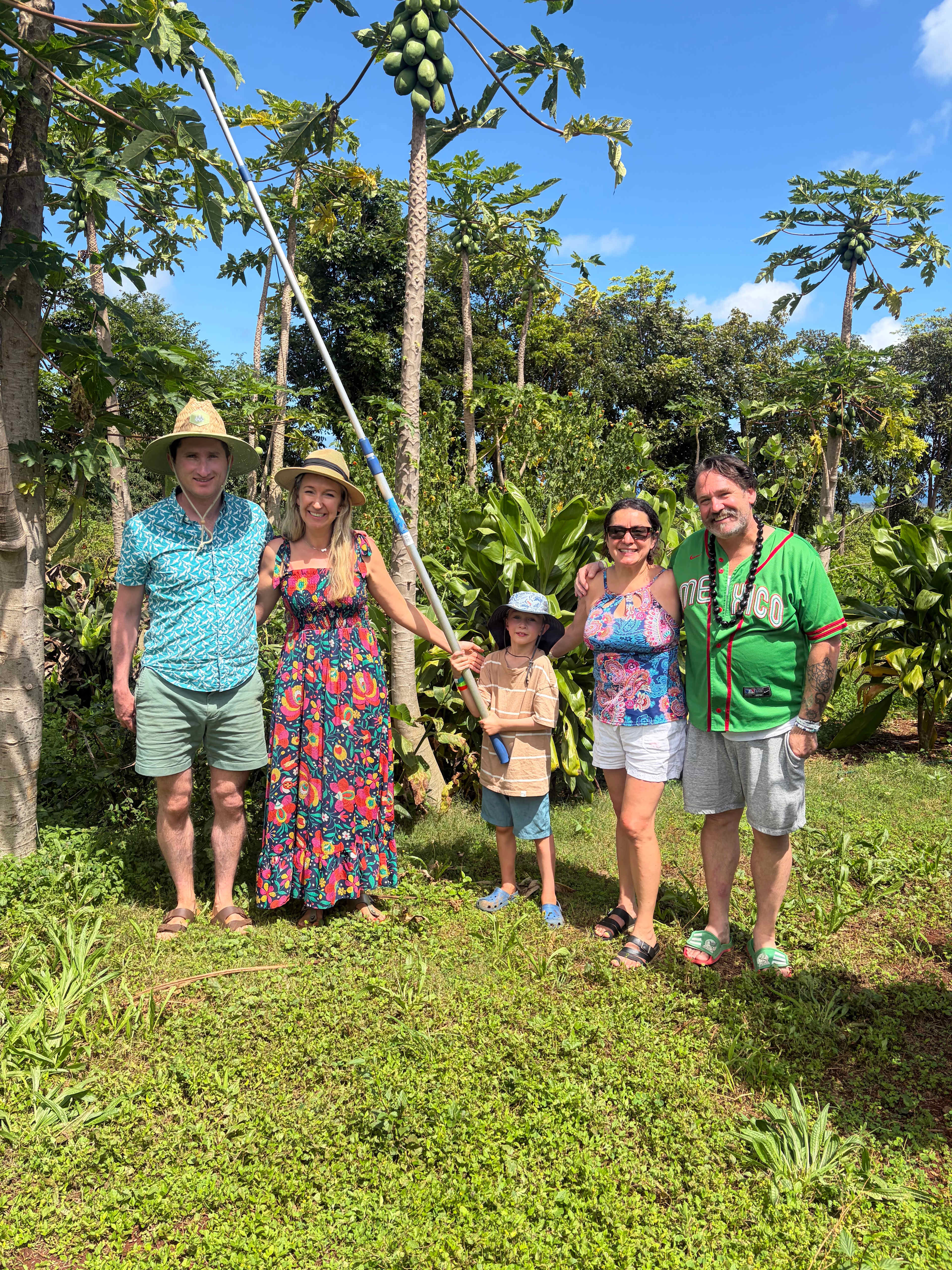 We met another family on our stay. 