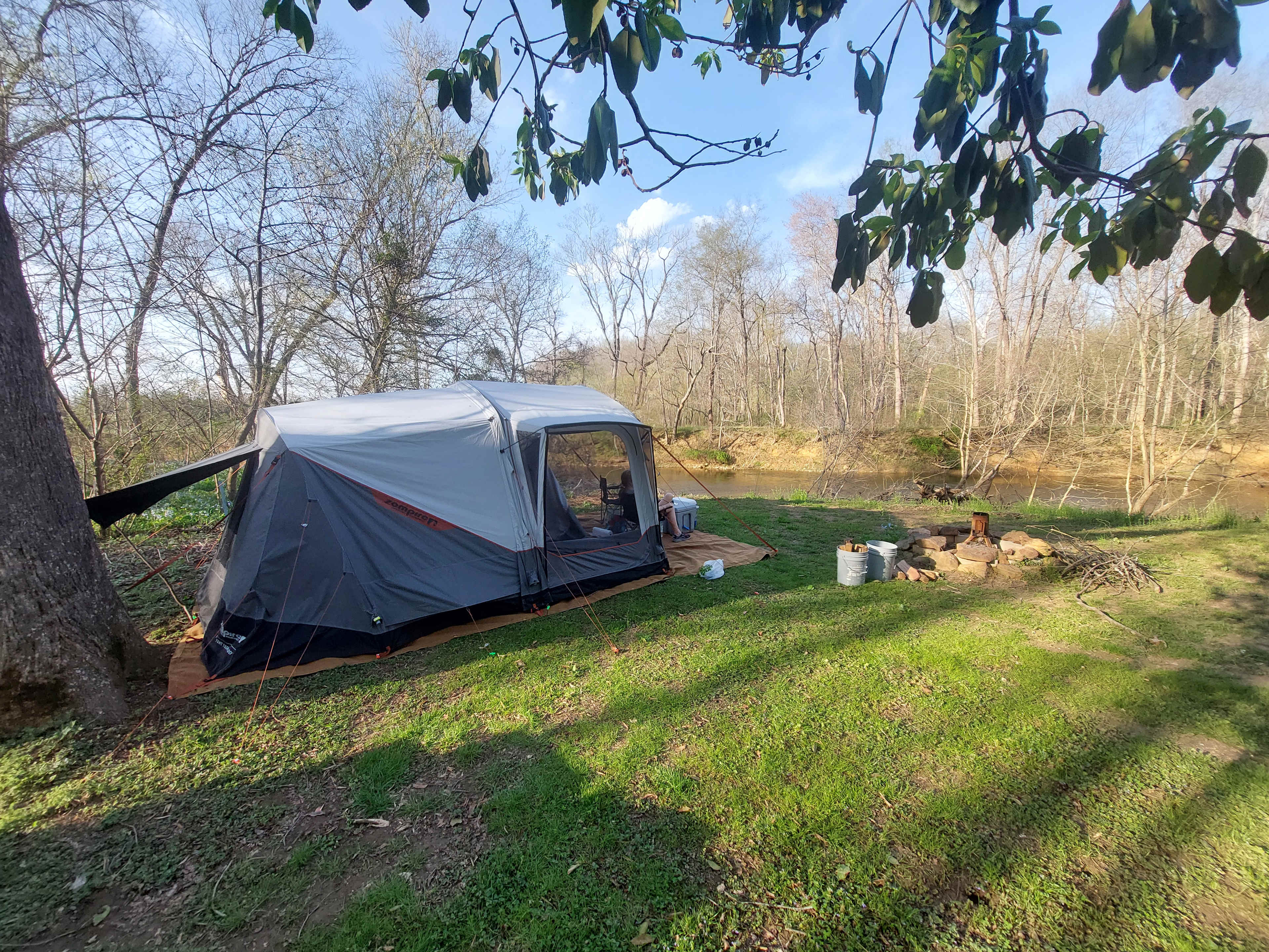 Camping on the Hazel River
