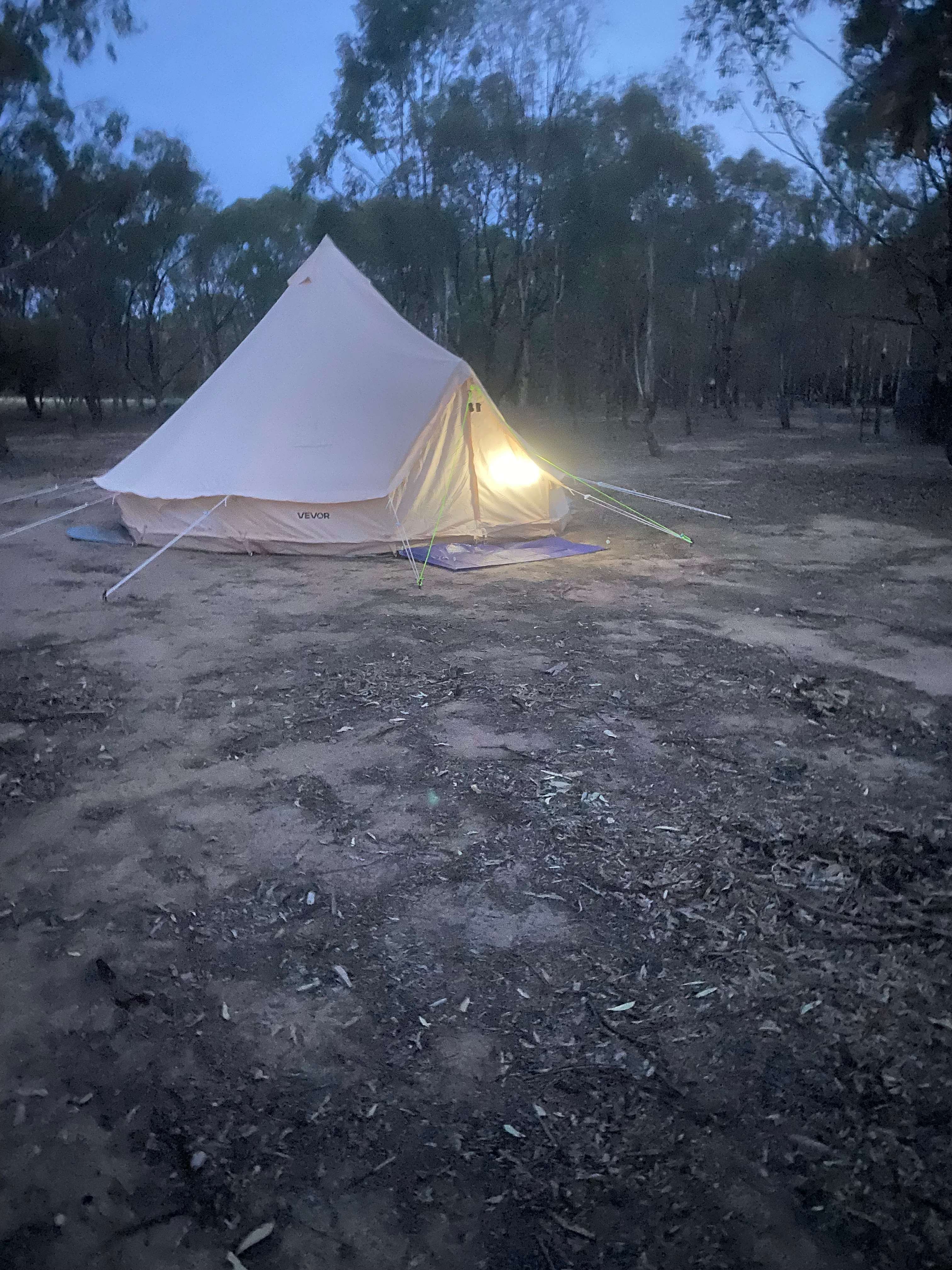 Lots of Space for our 5m x 5m yurt