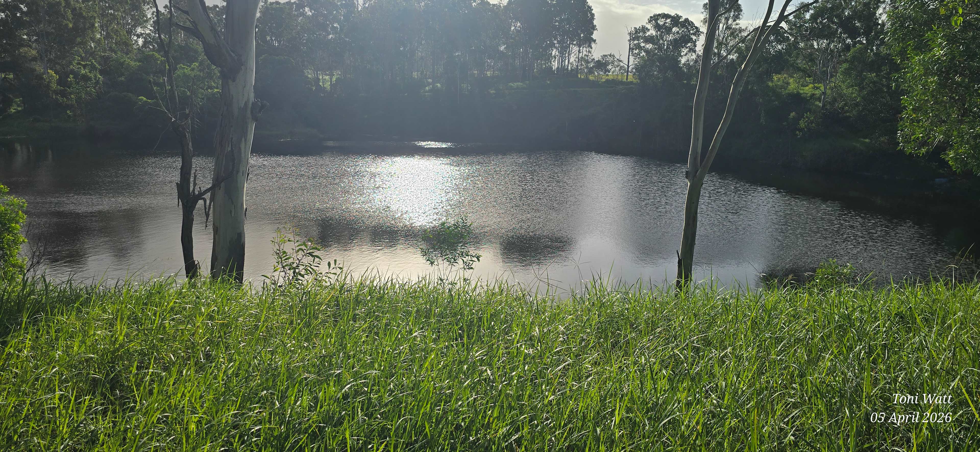 The dam over behind campground 