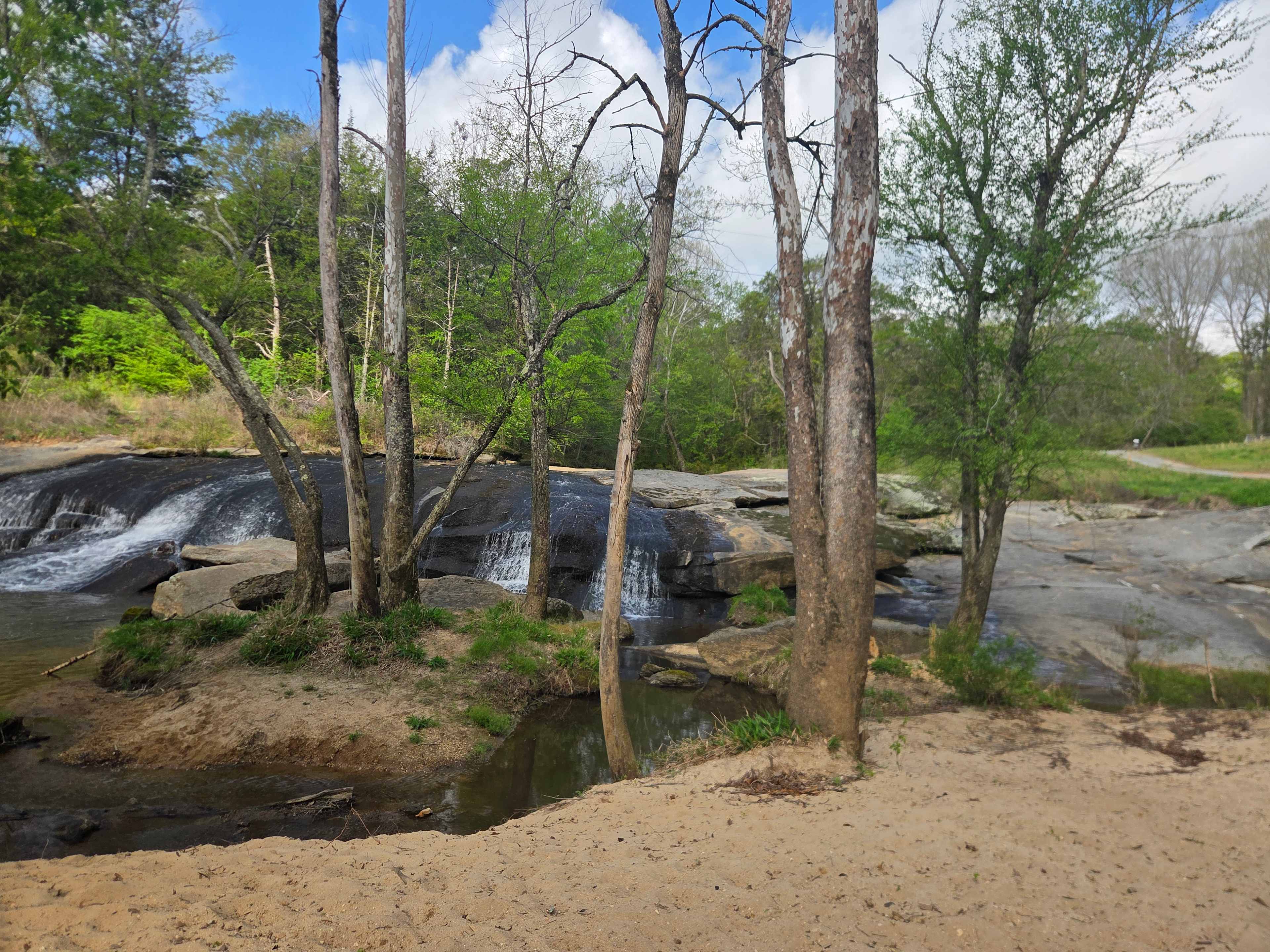Waterfall camping close to CLT