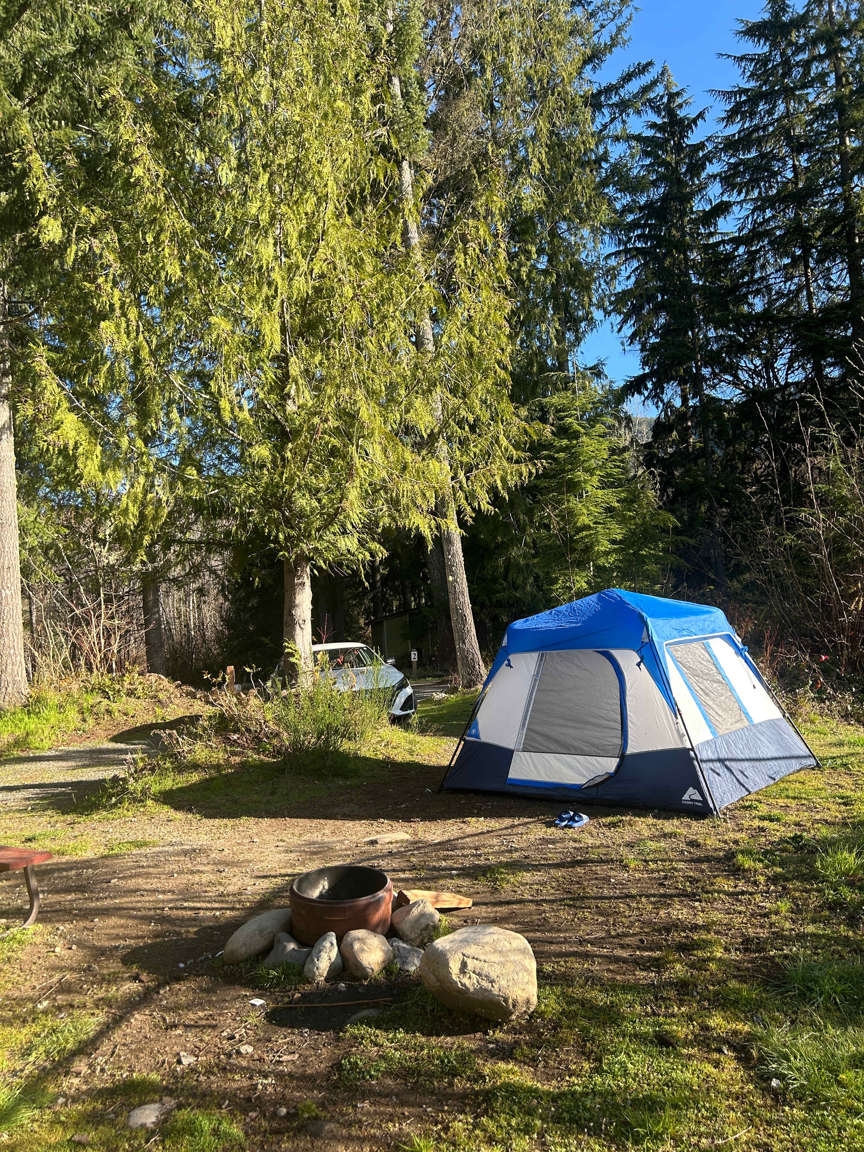 Riverside Camping Near Mt Rainier