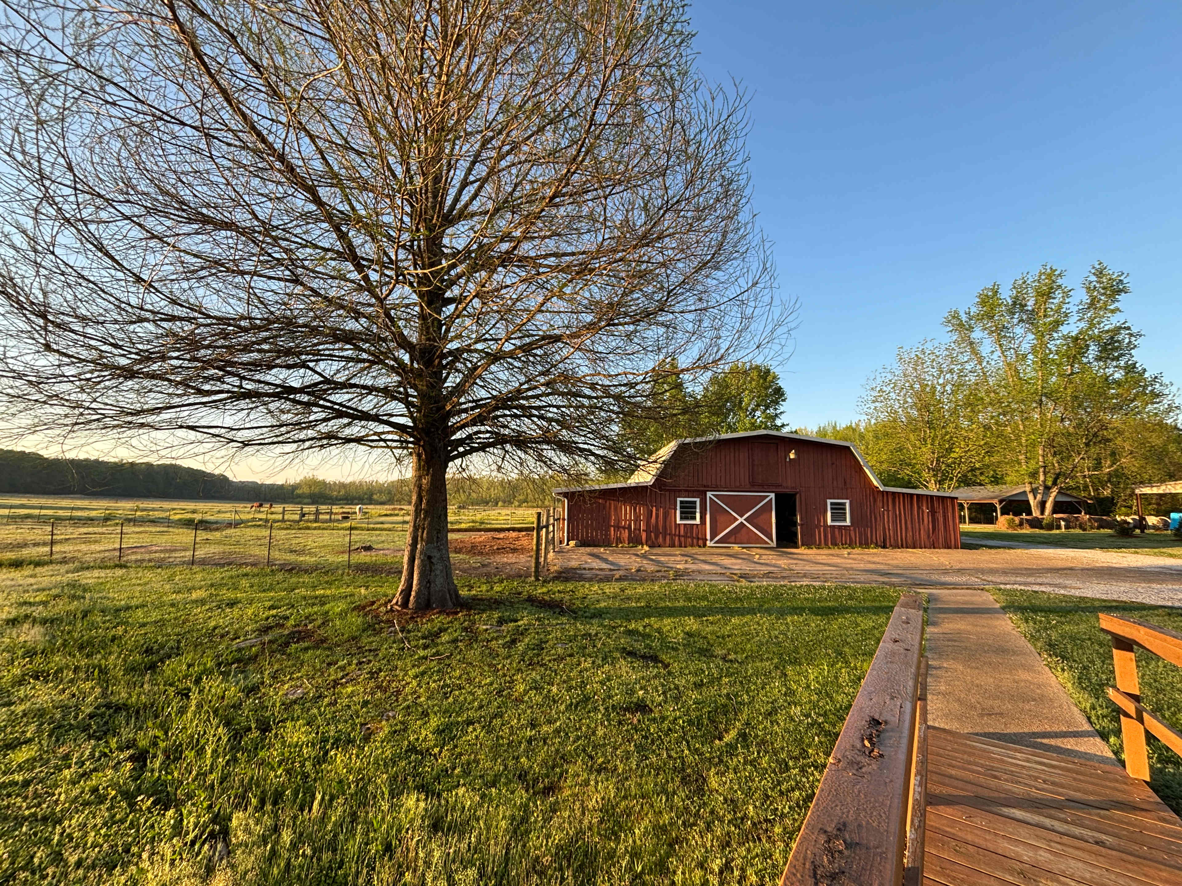 The barn