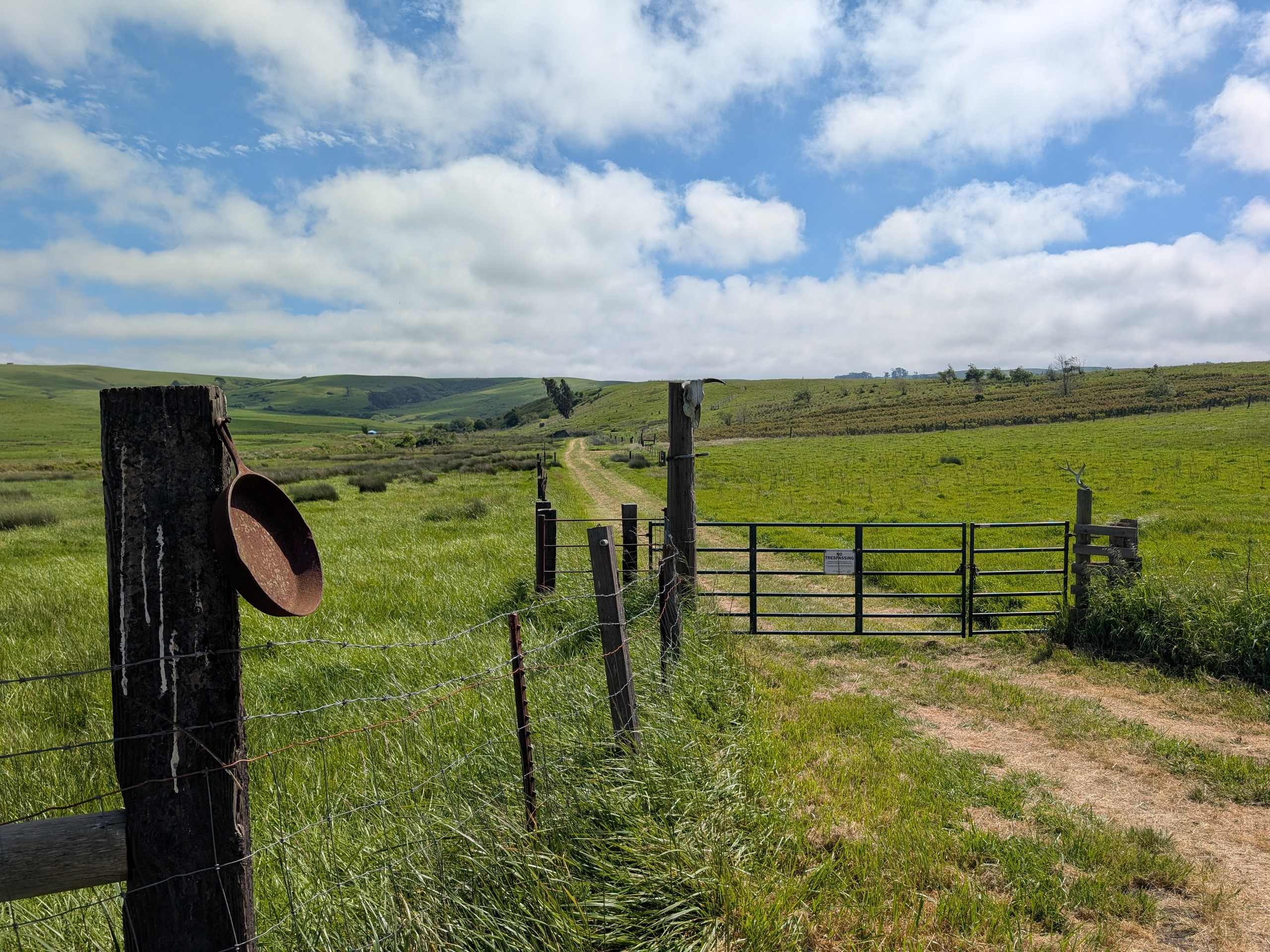 The gate to the camp grounds