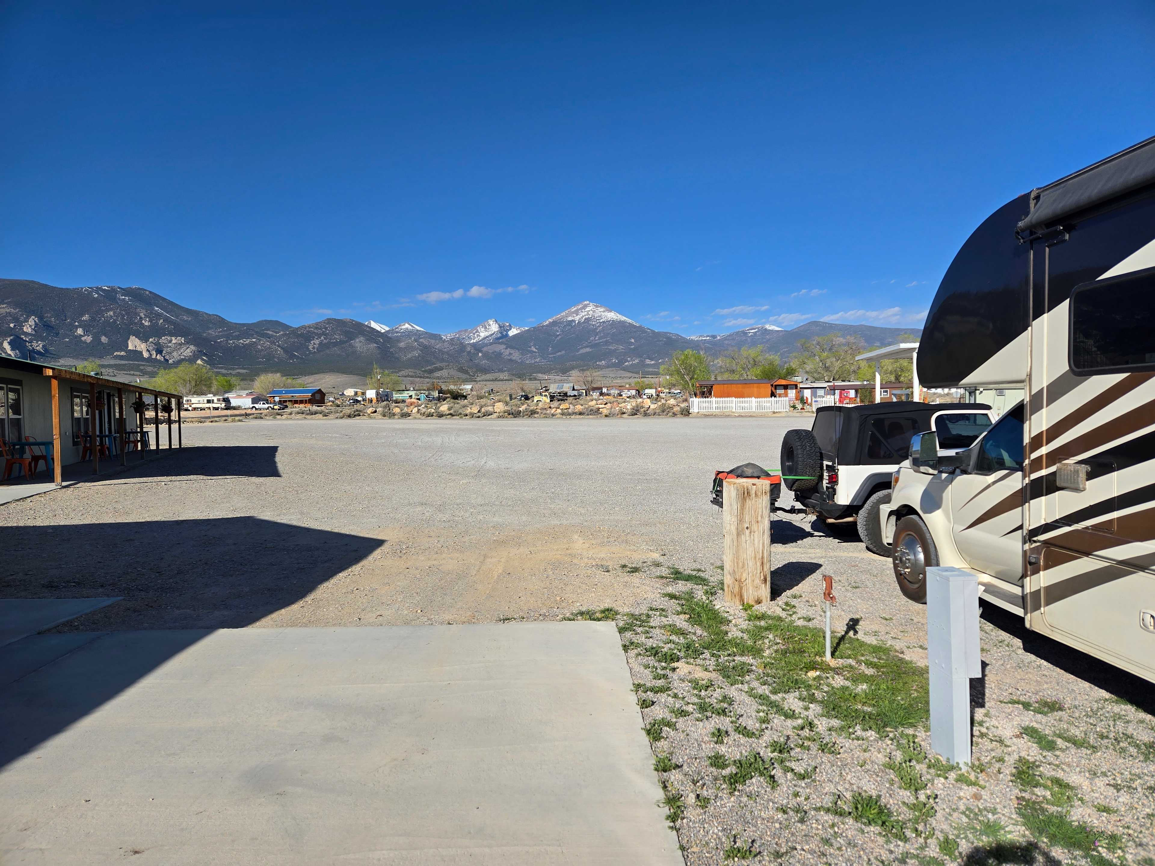 Our site, right next to the restrooms and laundry