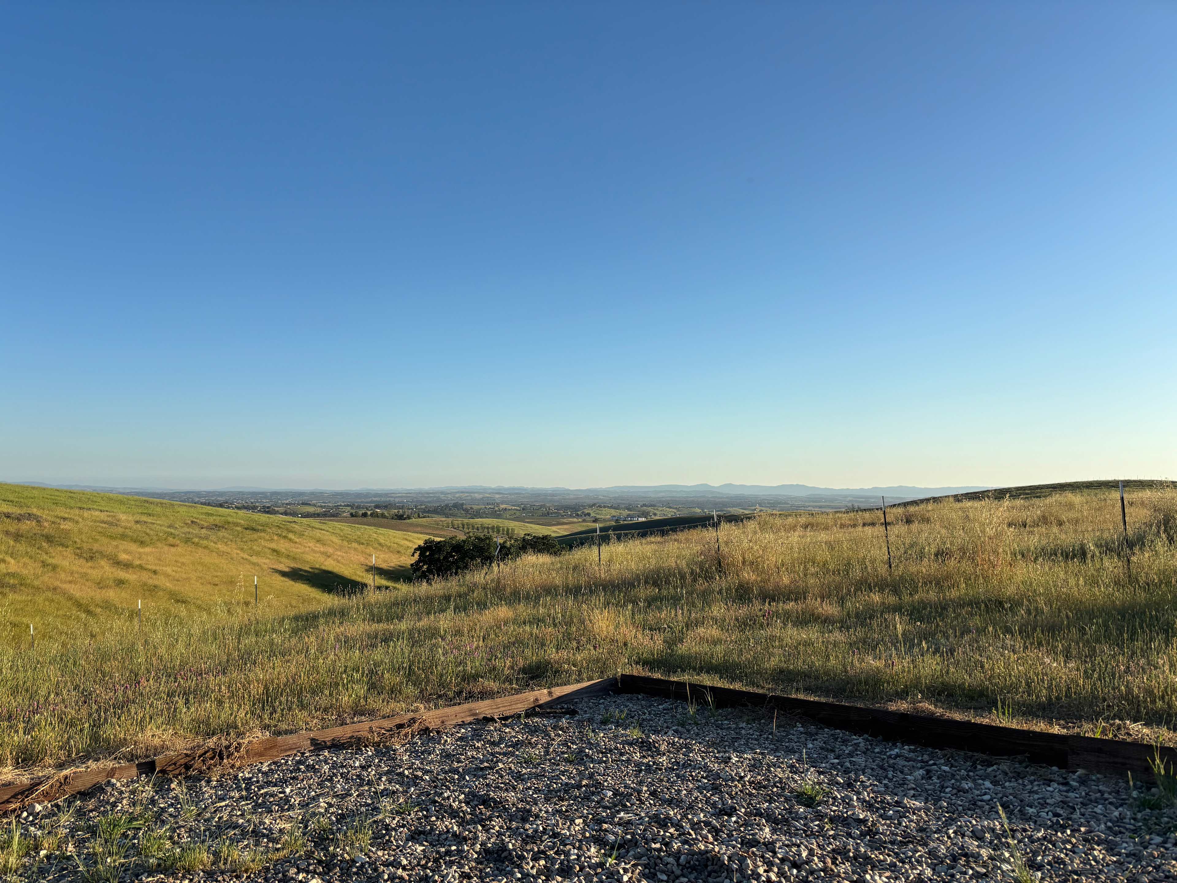 View to surrounding hills