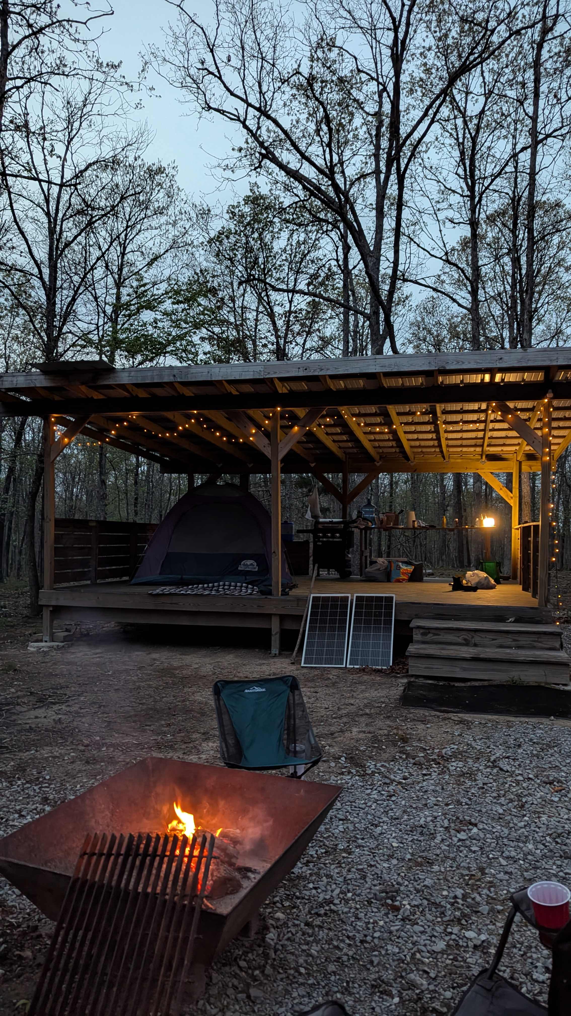 Twinkly lights provided extra whimsy!