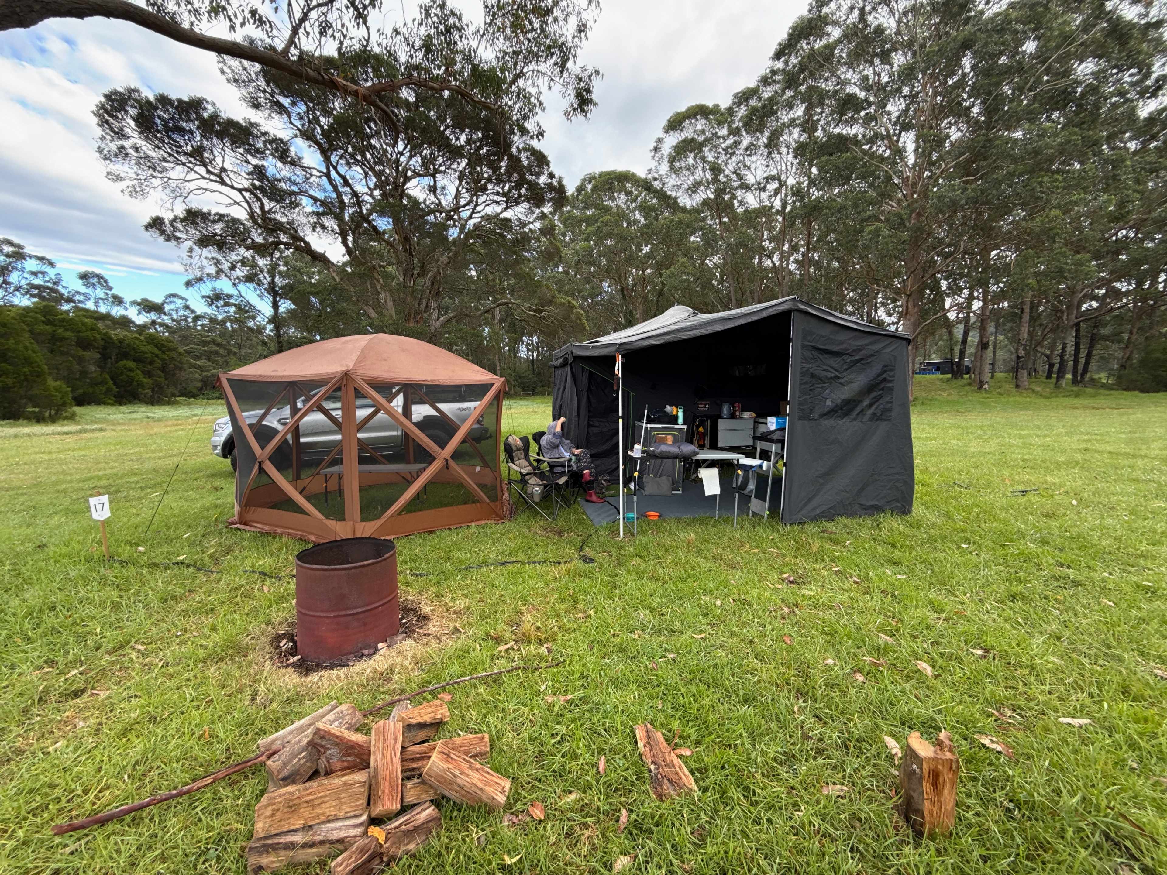 Plenty of space and firepits provided