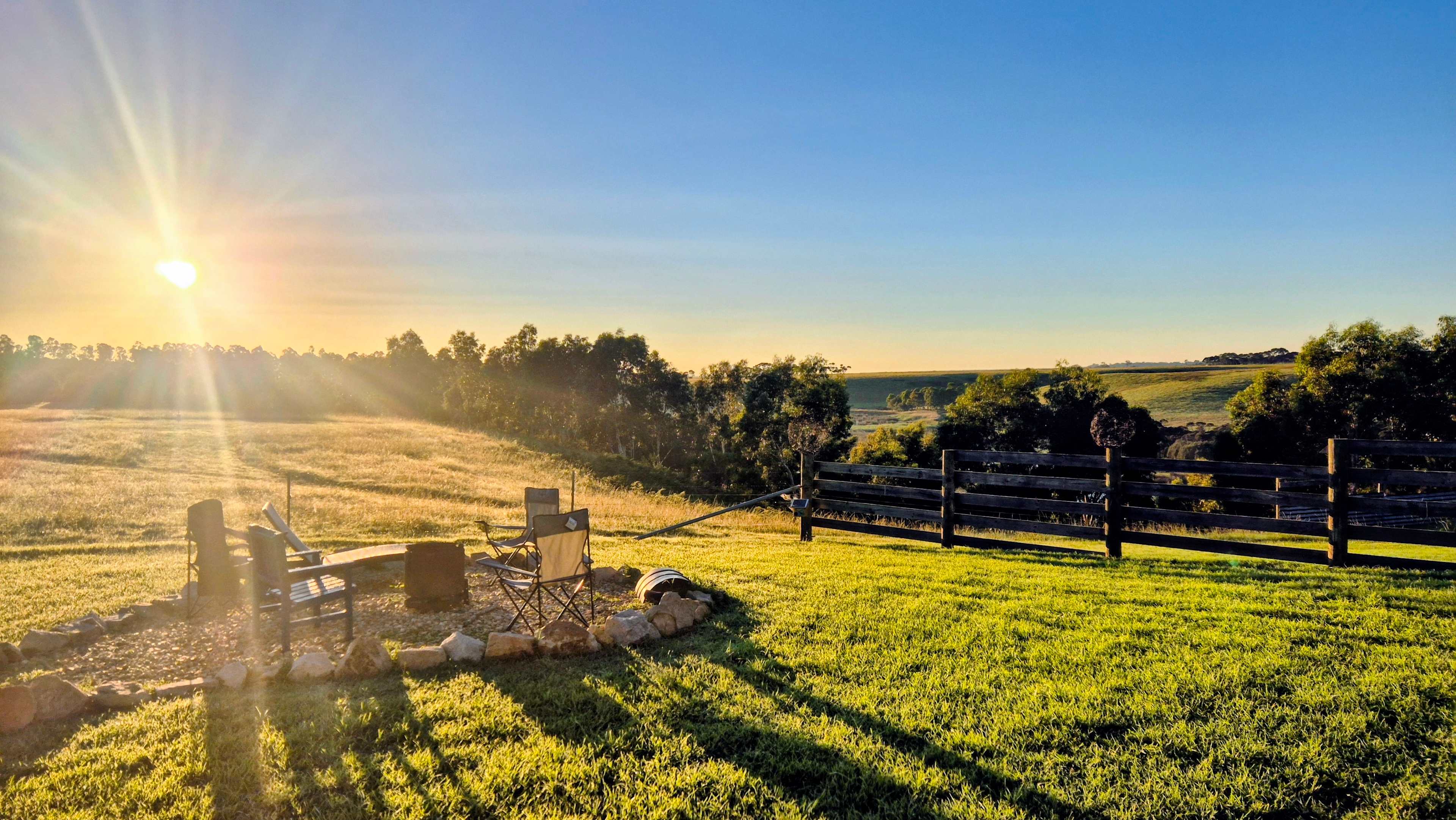 Sunrise over the valley