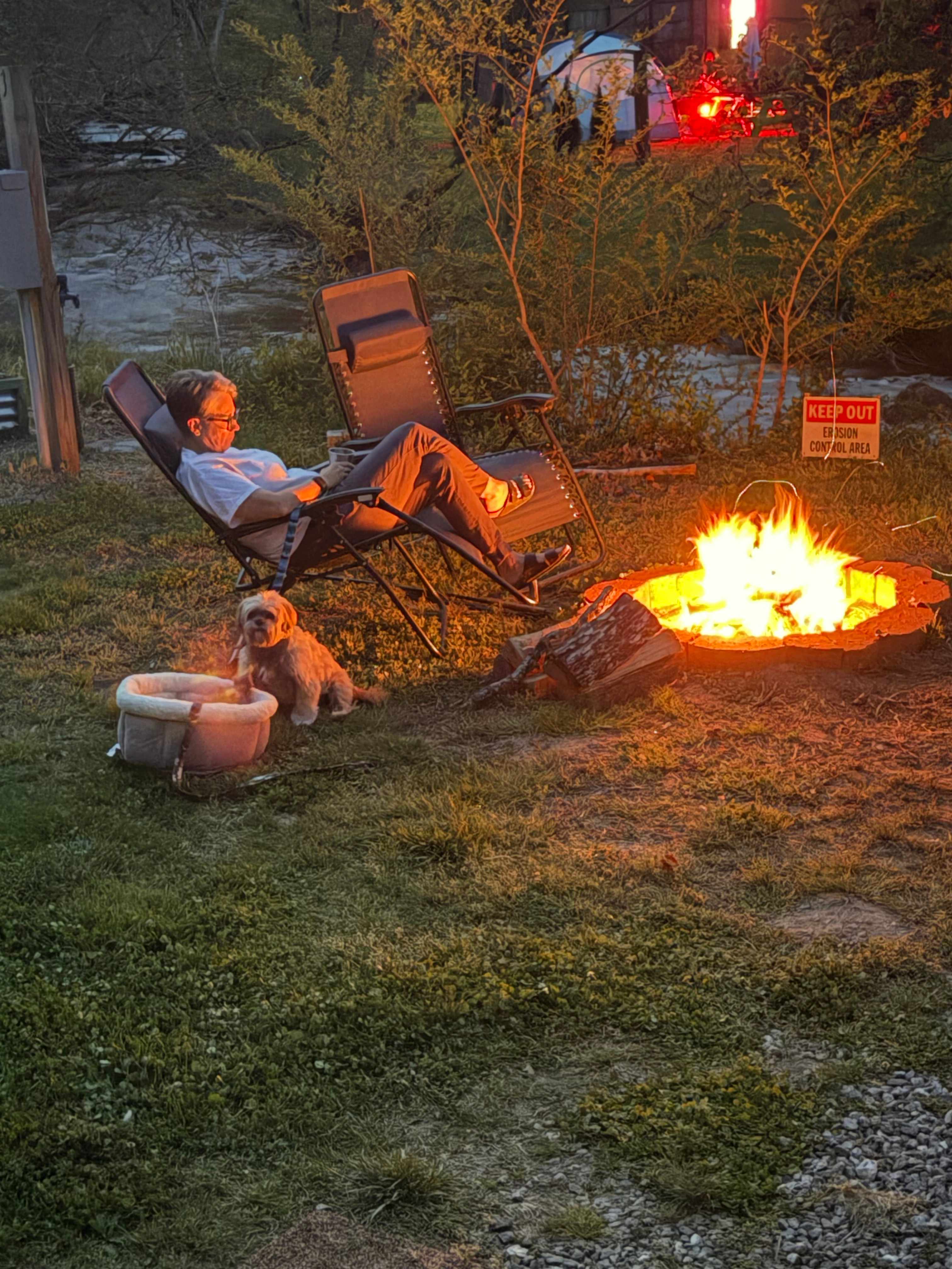 Chillin by the creek. 