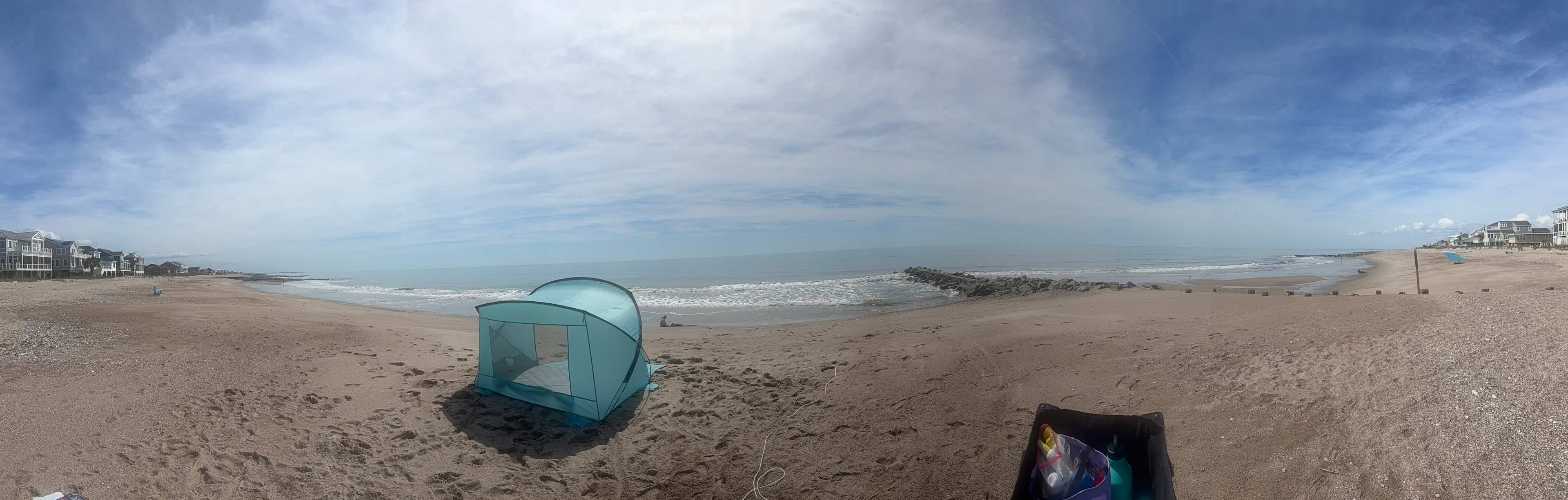 Perks of visiting during non-peak season - the beaches are almost empty! 