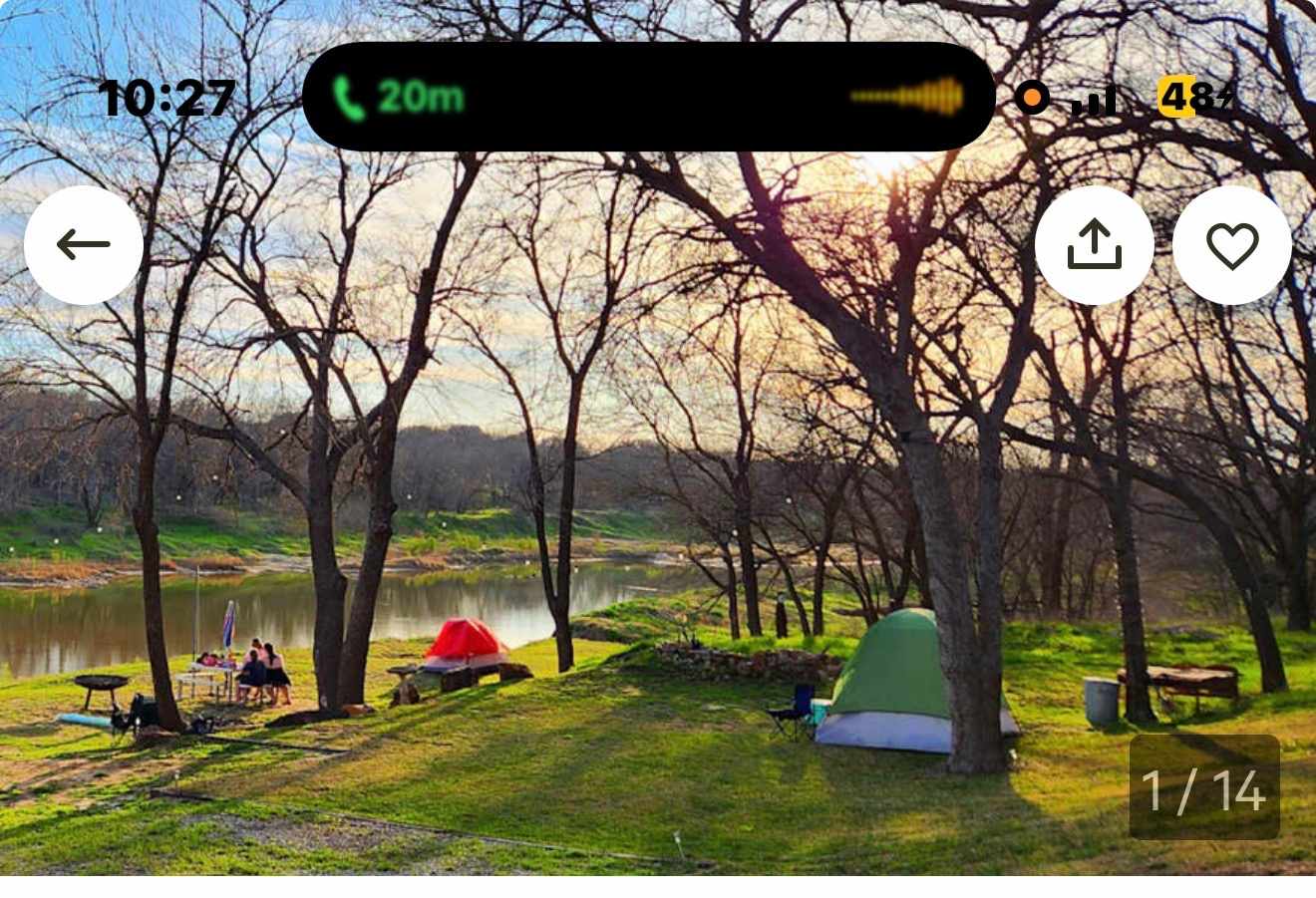 This is where I thought I would be camping 