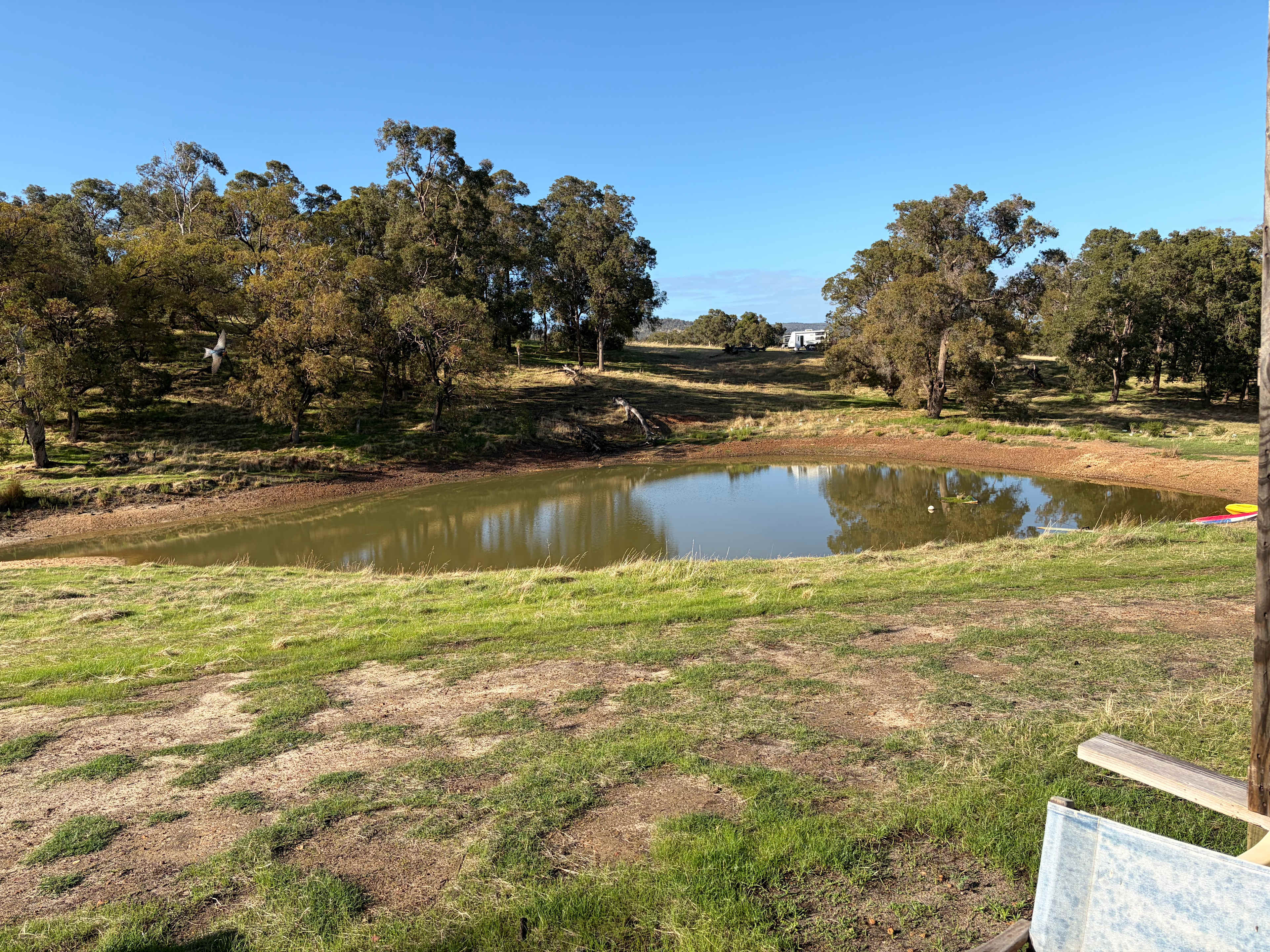 Dam by camp kitchen