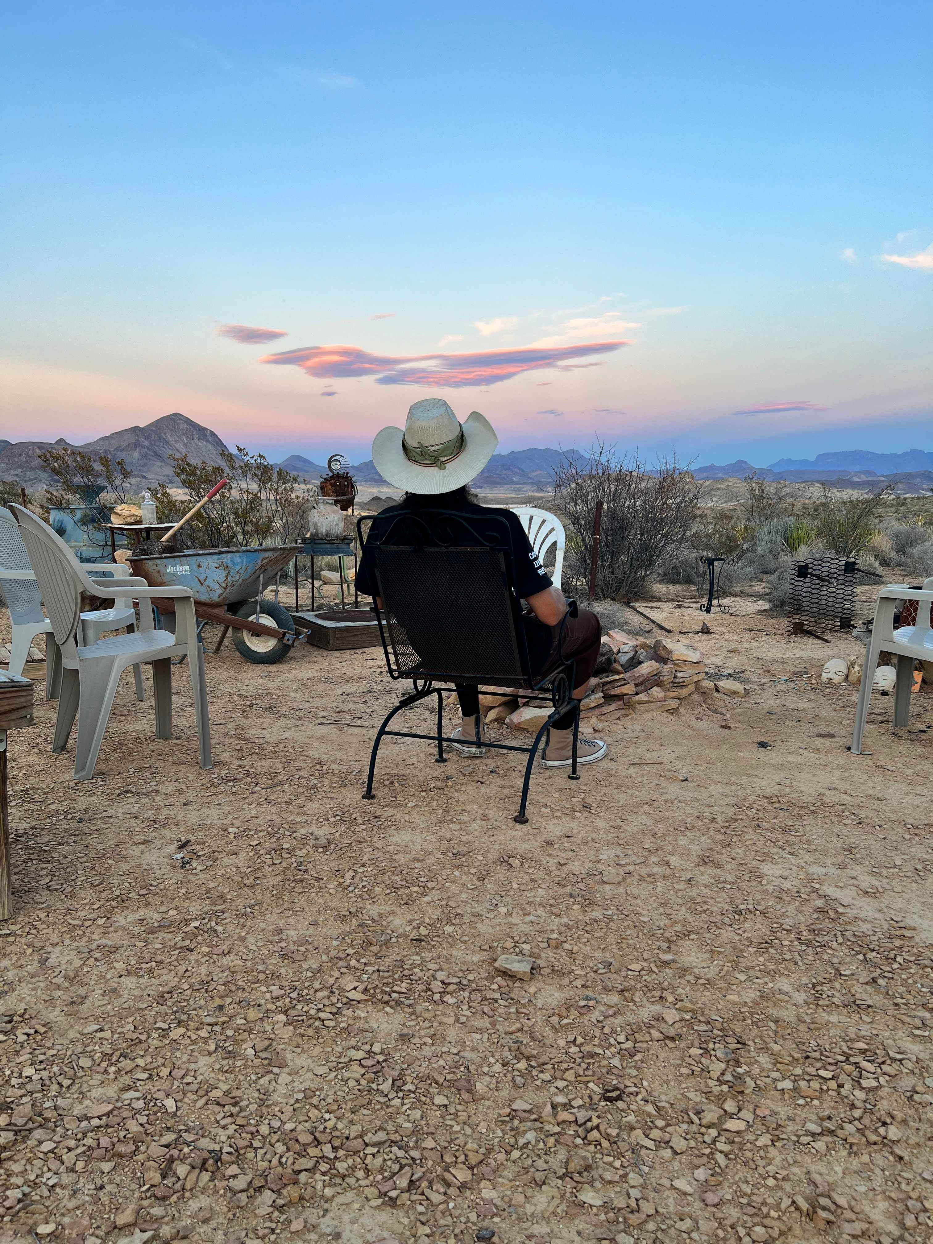 Enjoying sunset with lil brother 