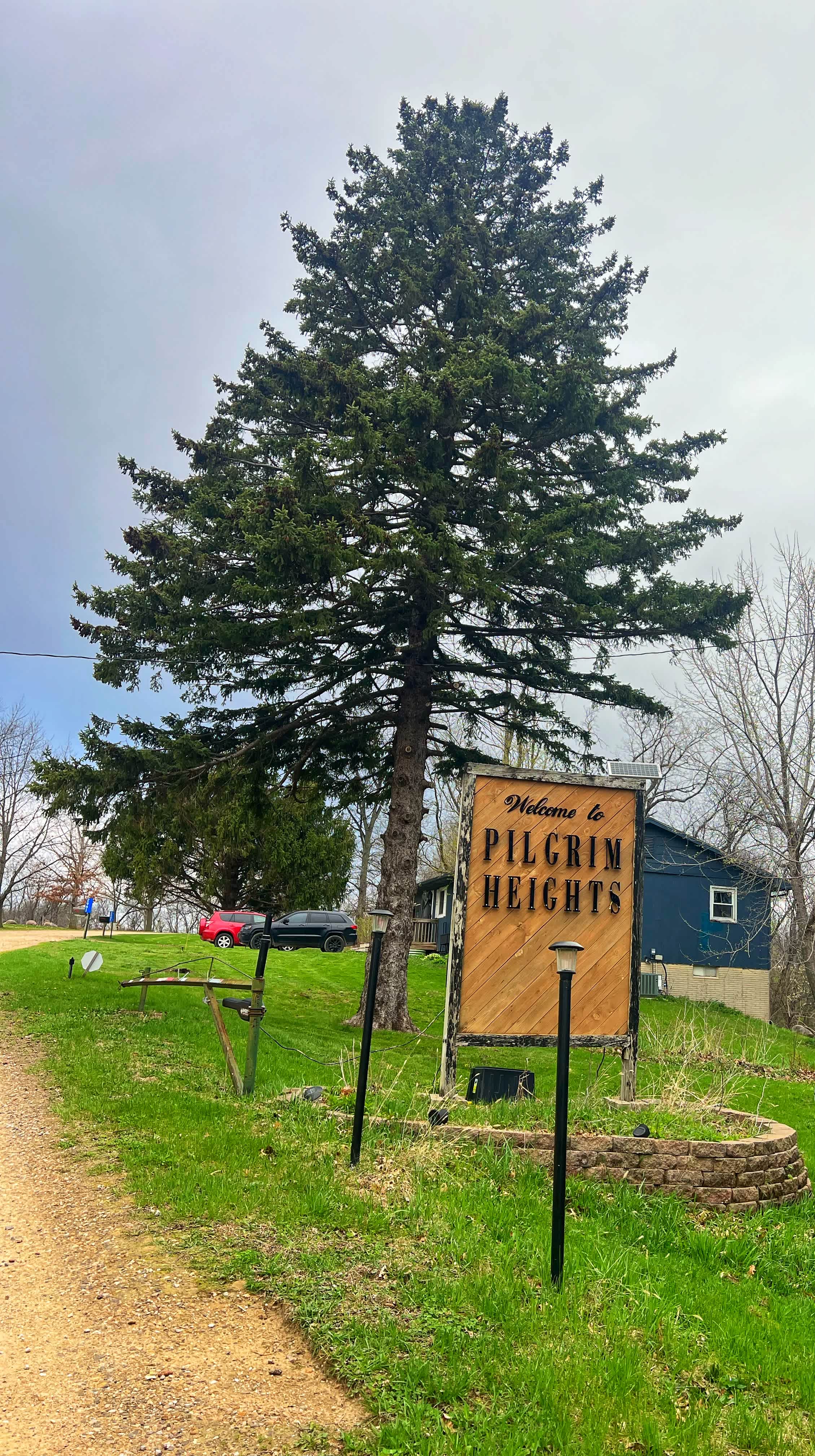 The entryway when you pull in