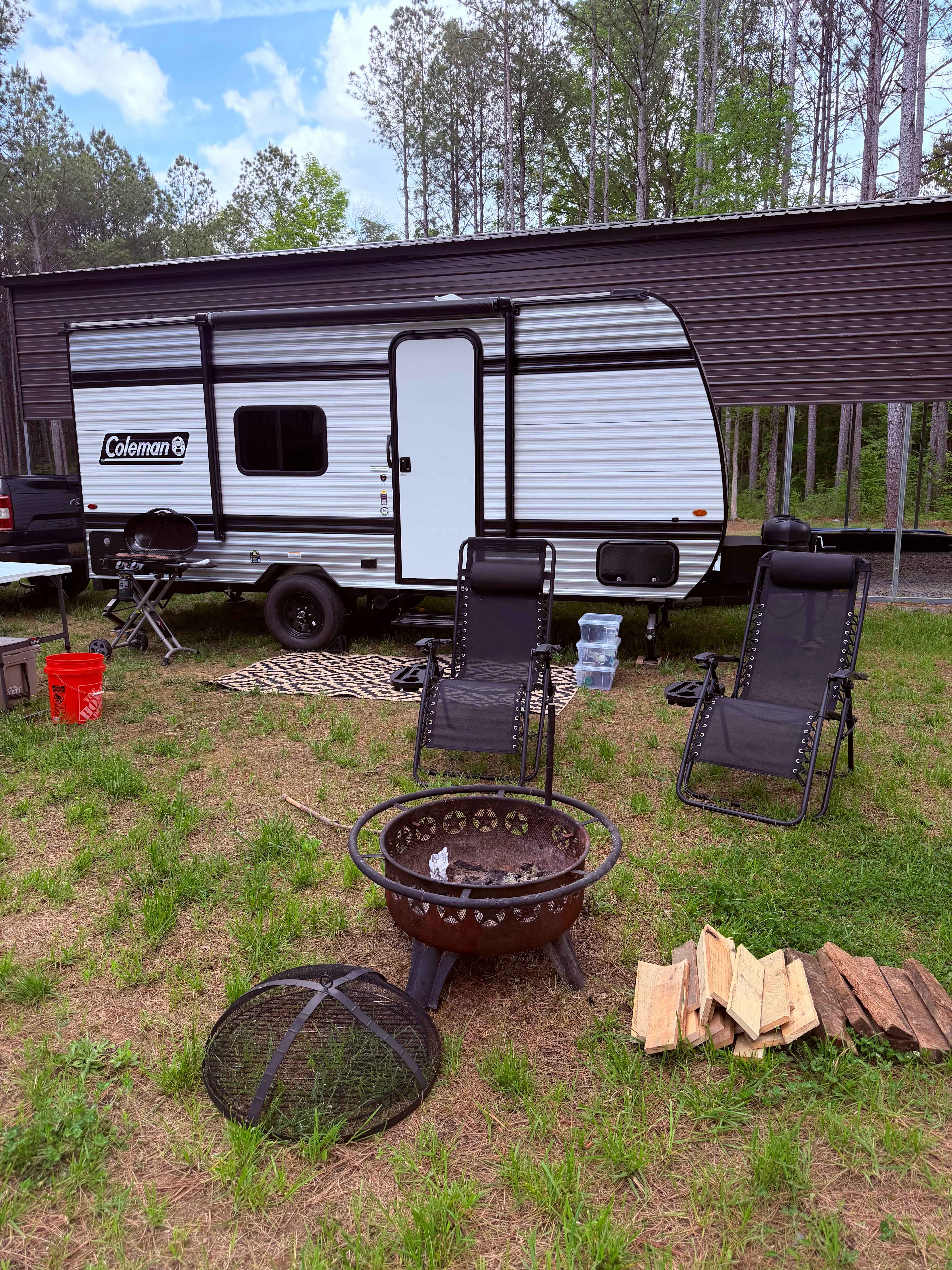 Camping in the woods in Ocoee