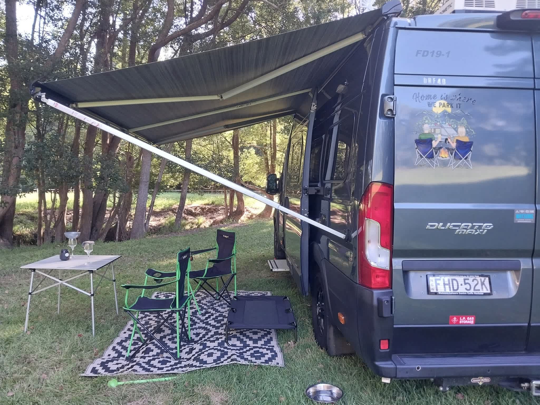 Camping by the creek