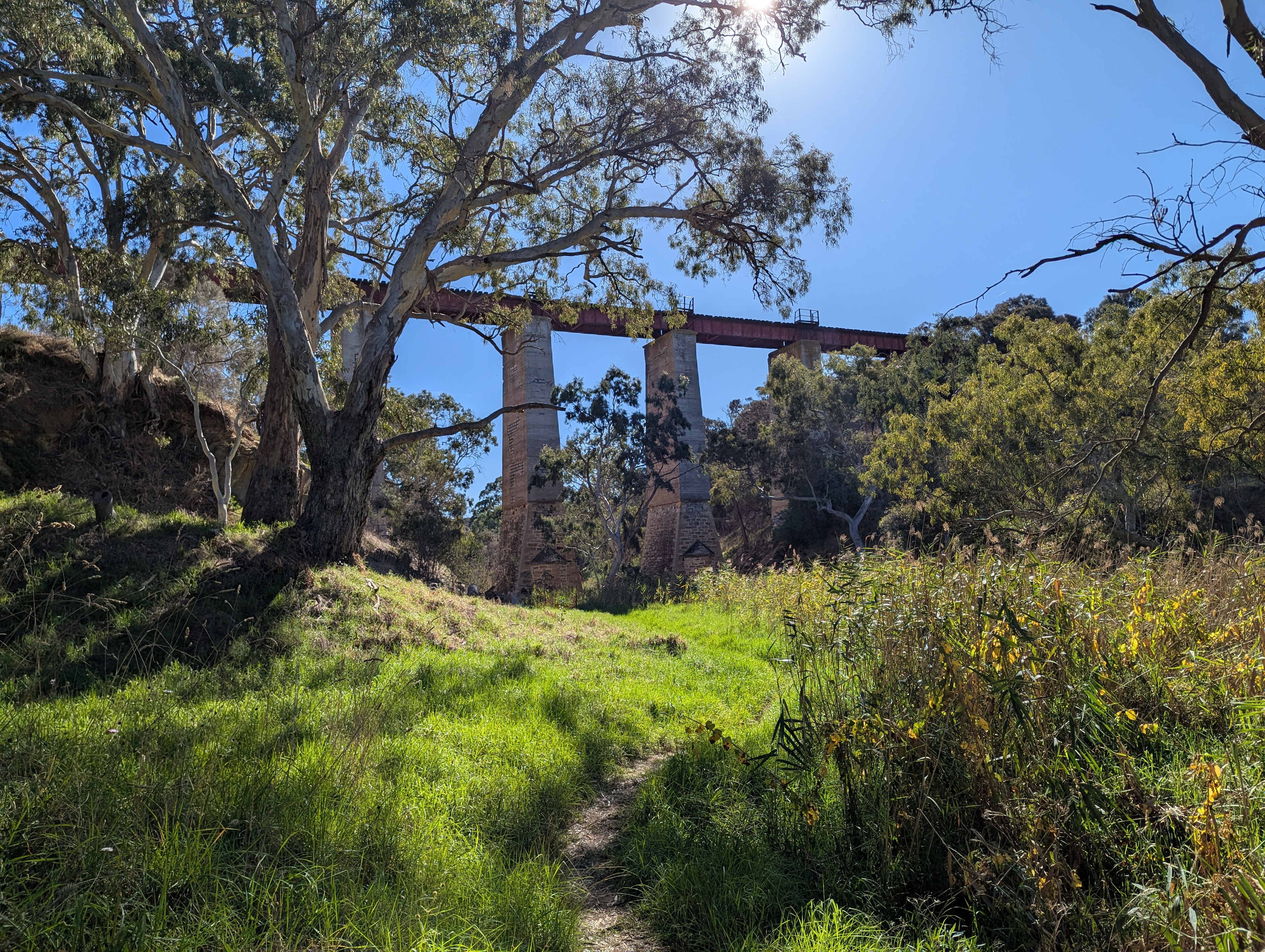 Viaduct across the Rd from camp