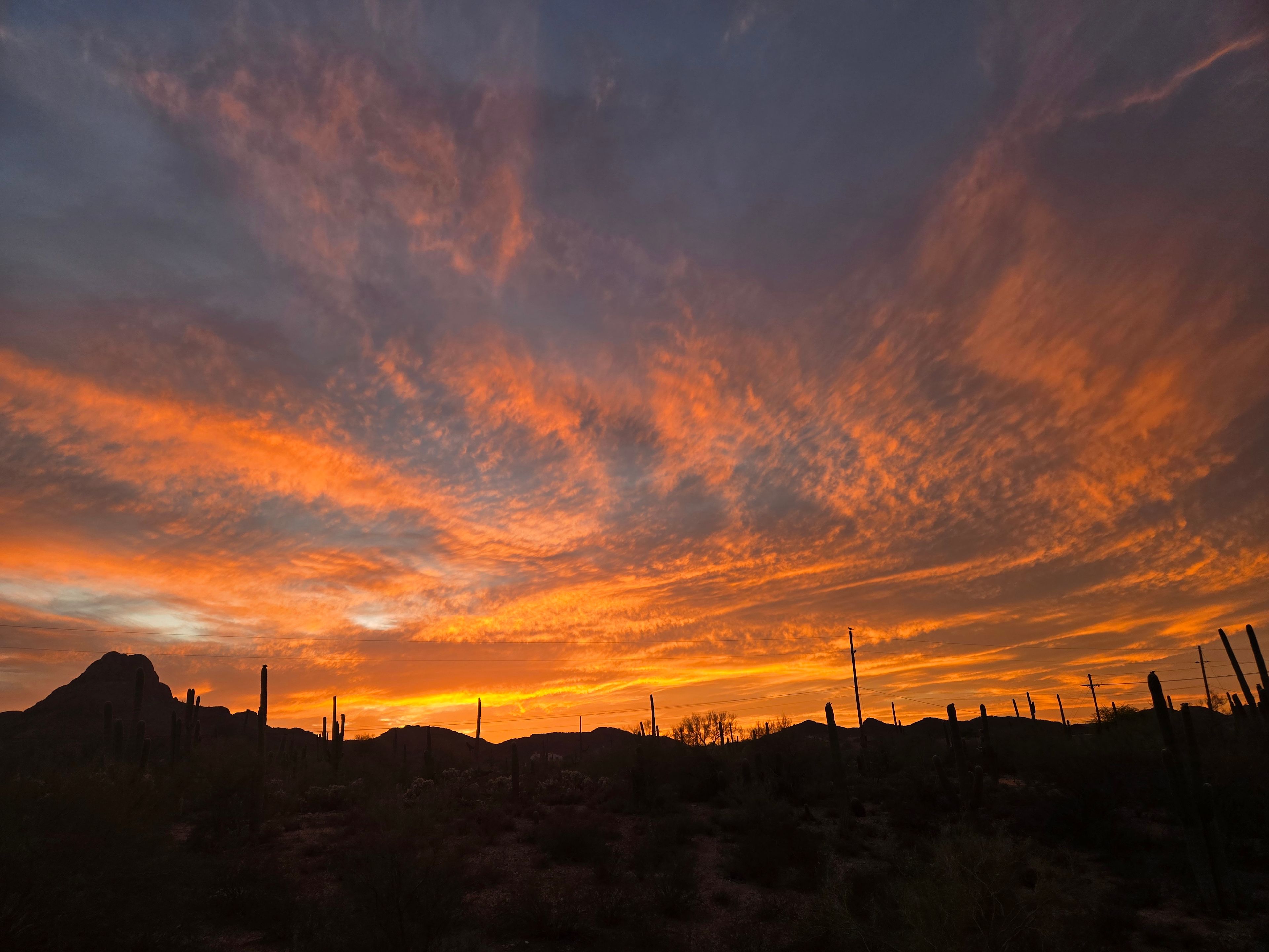 Sunset from camp