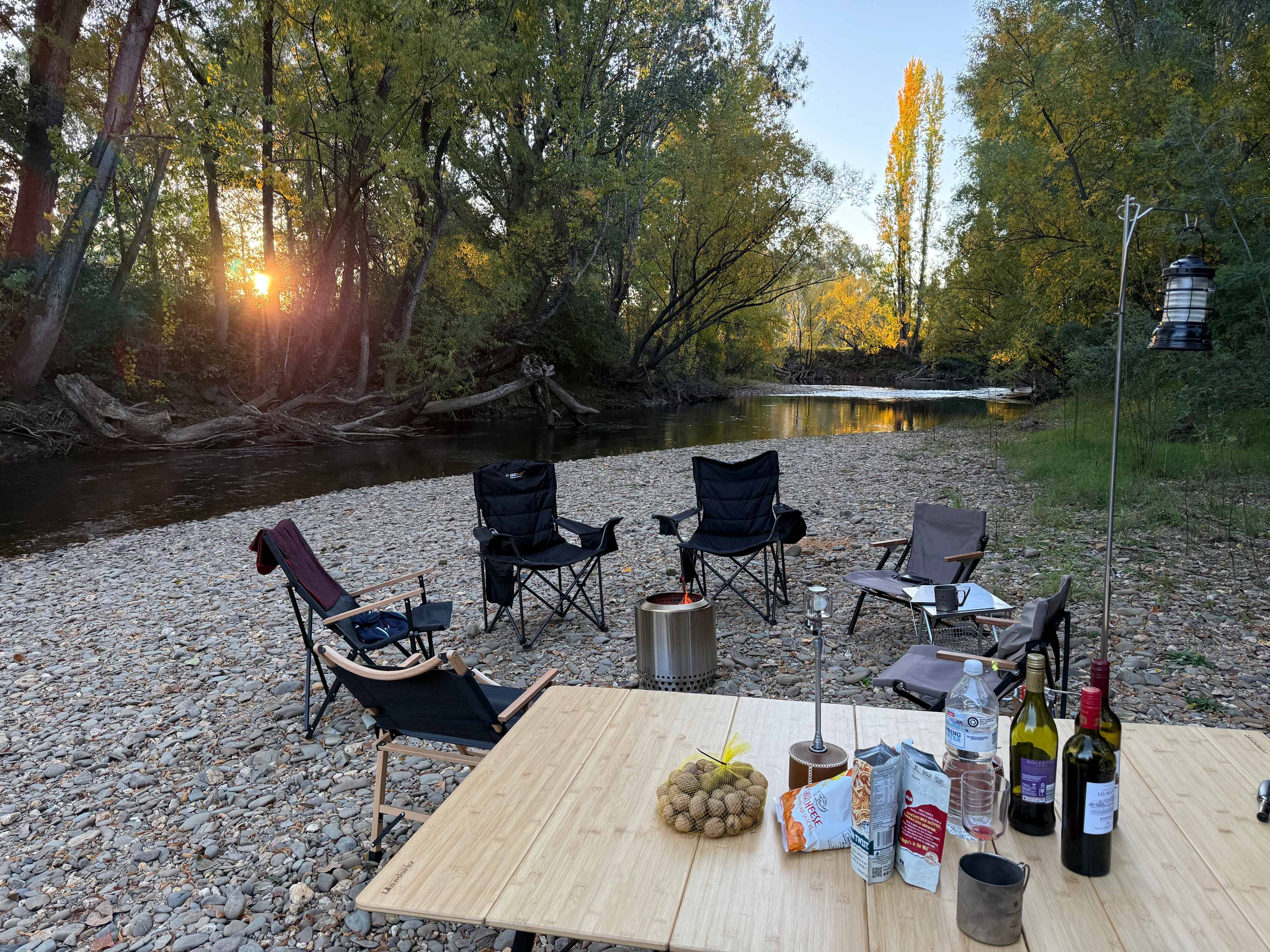 by the river and good vibes