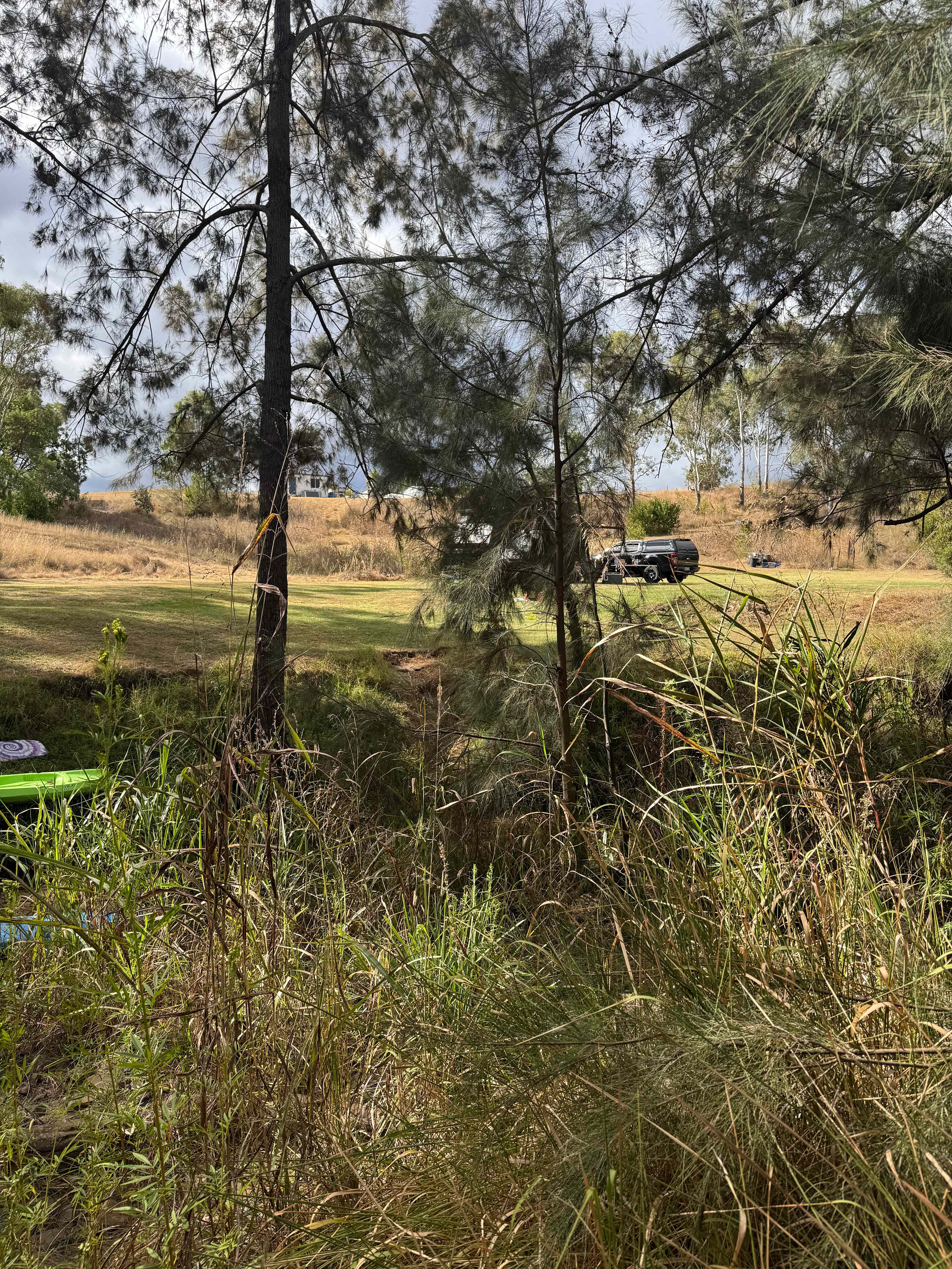 View from across the creek