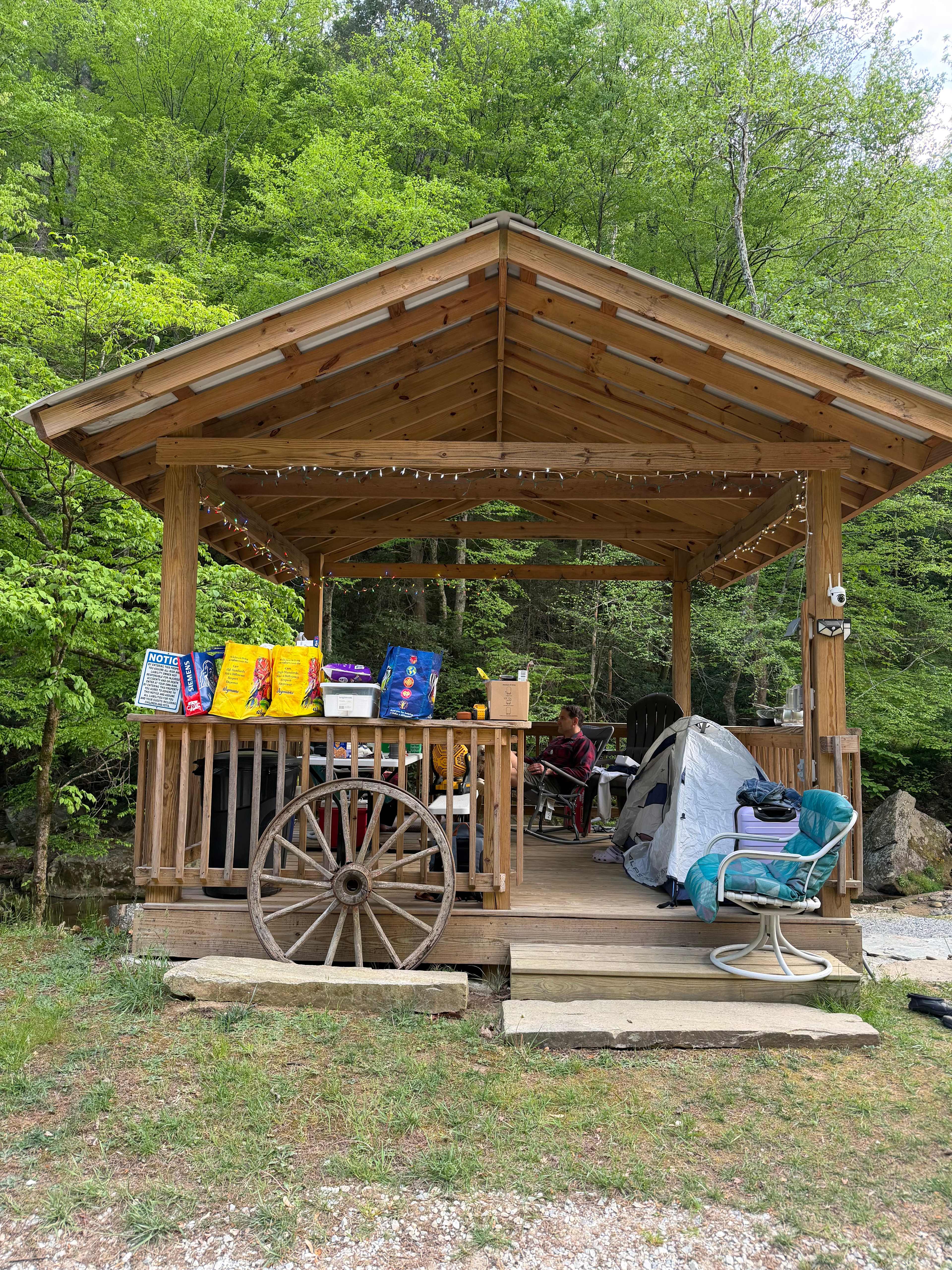 joyville, camping site on elk creek
