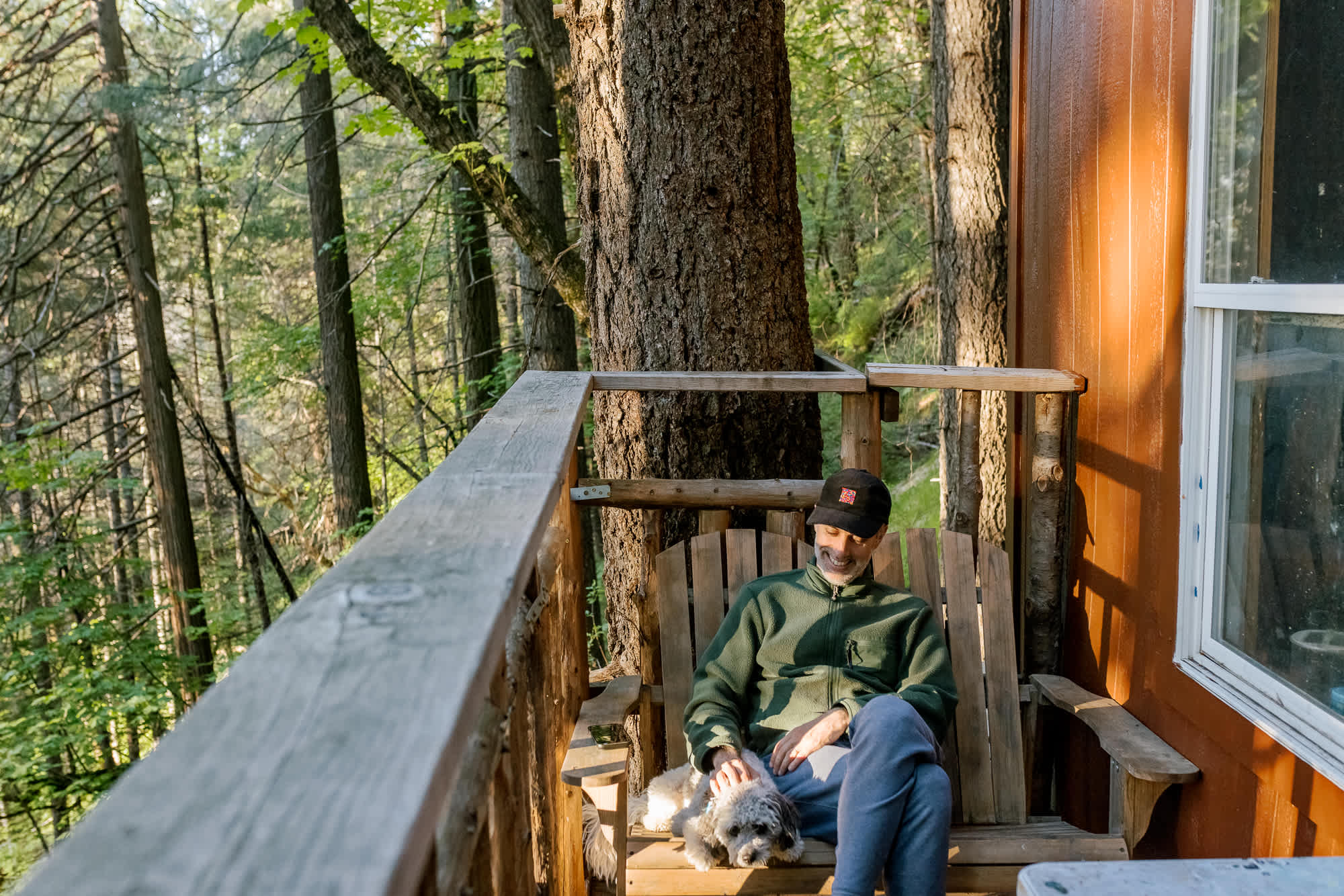 Cozy on the deck